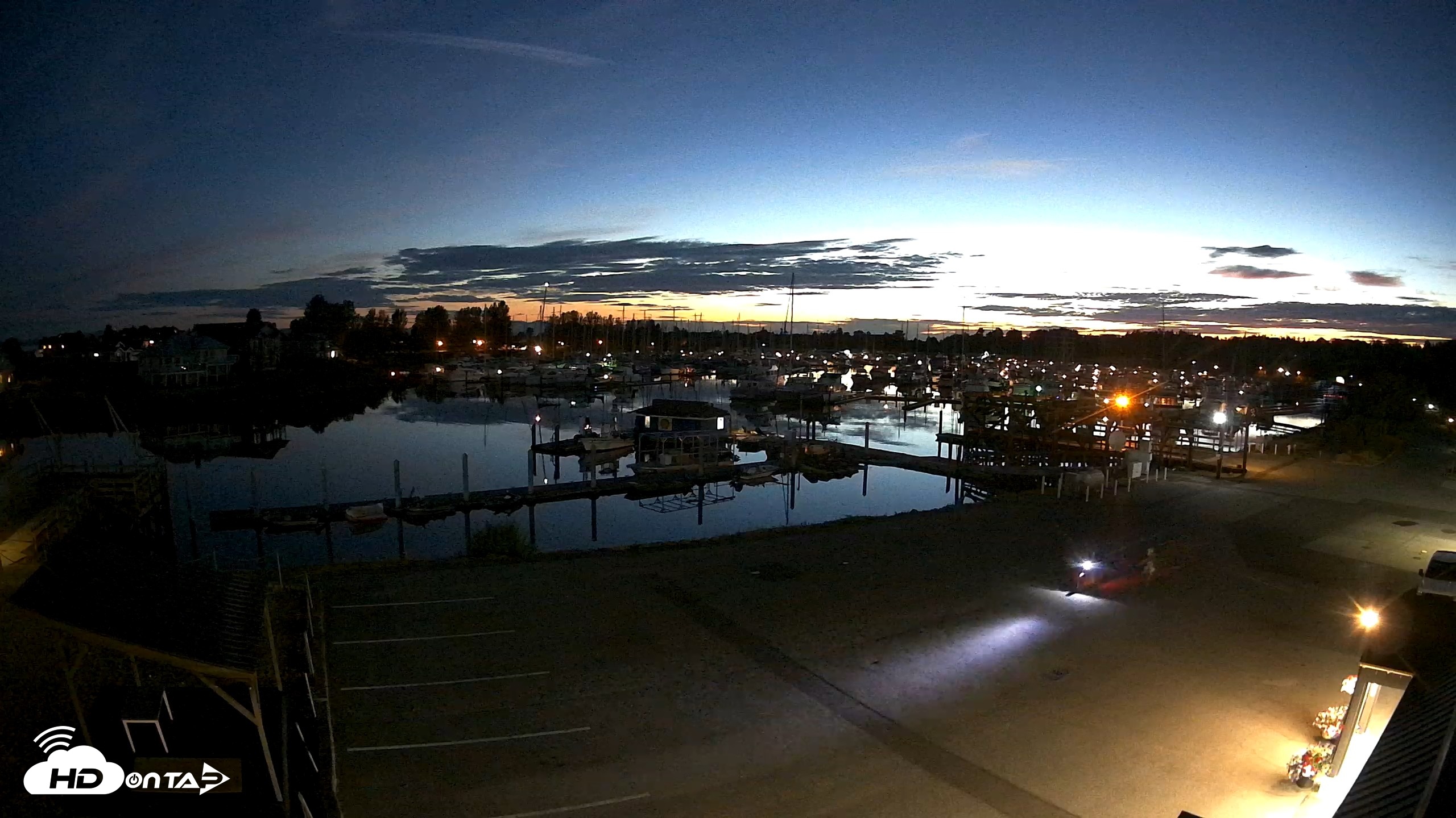 Snapshot of Point Roberts Marina NW Live Webcam taken Aug 11, 2026, 9:34pm PDT