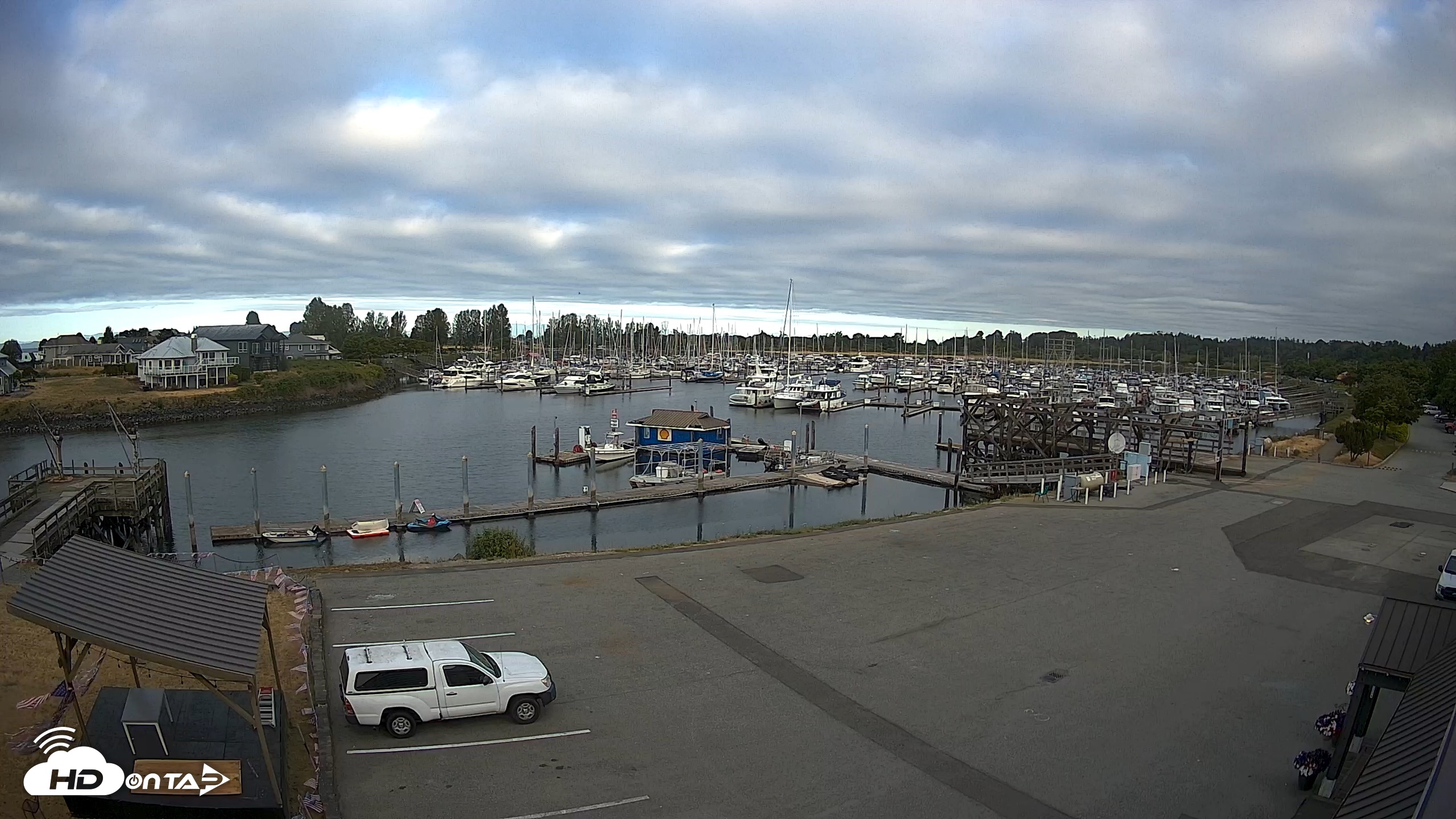 Snapshot of Point Roberts Marina NW Live Webcam taken Jul 5, 2026, 6:50am PDT