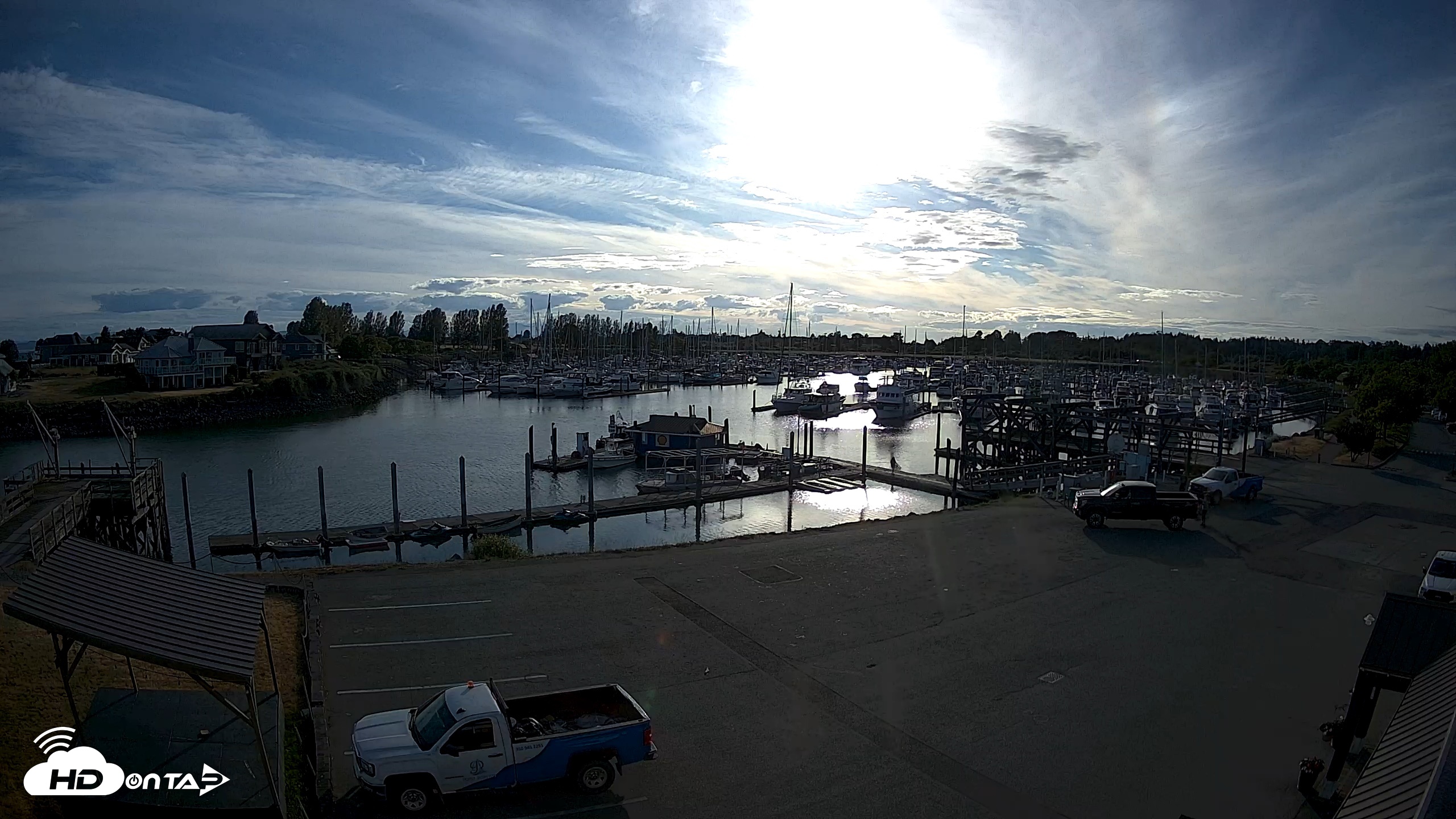 Snapshot of Point Roberts Marina NW Live Webcam taken Jun 7, 2026, 7:11pm PDT