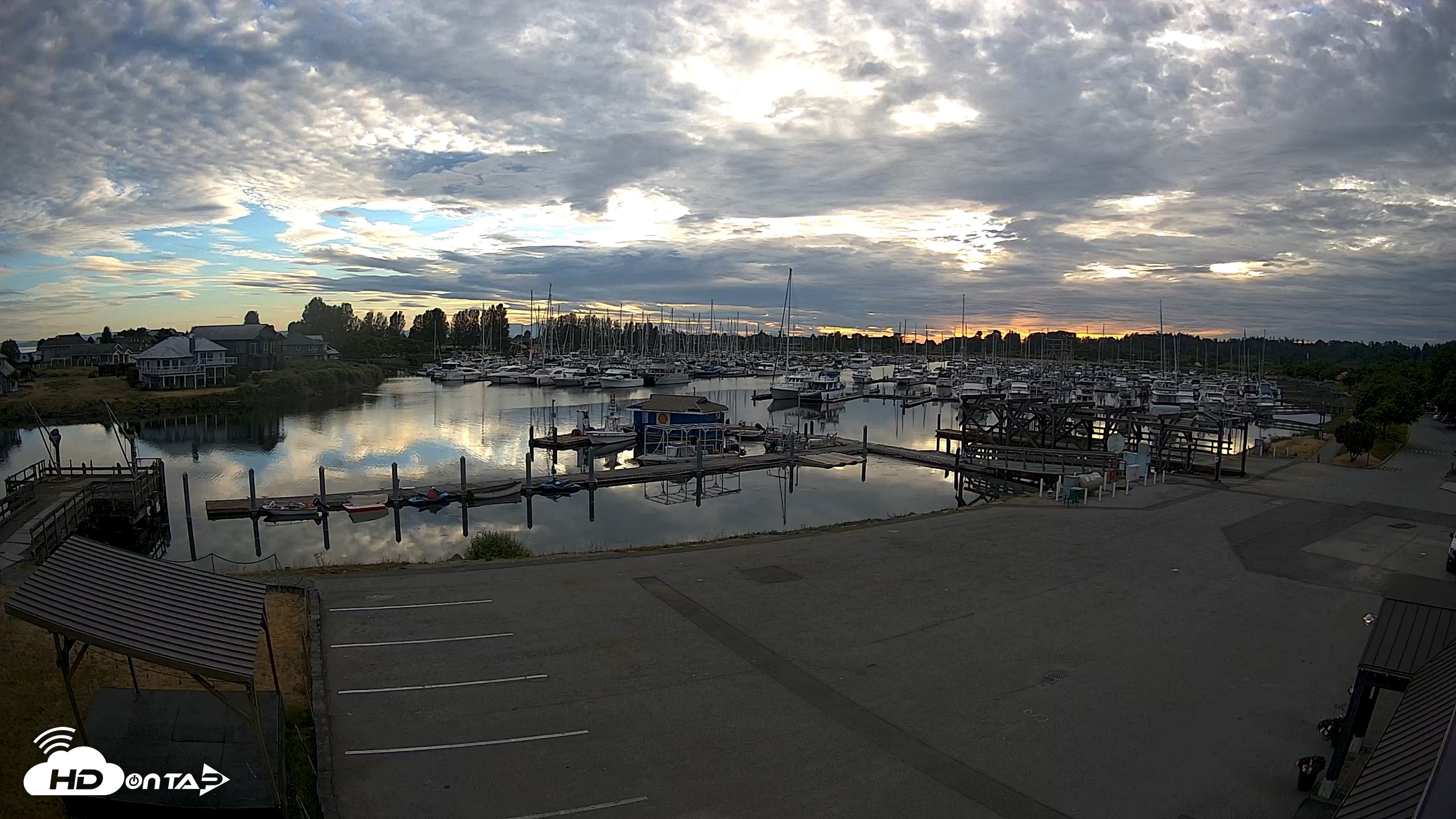 Snapshot of Point Roberts Marina NW Live Webcam taken Jun 15, 2026, 8:13pm PDT