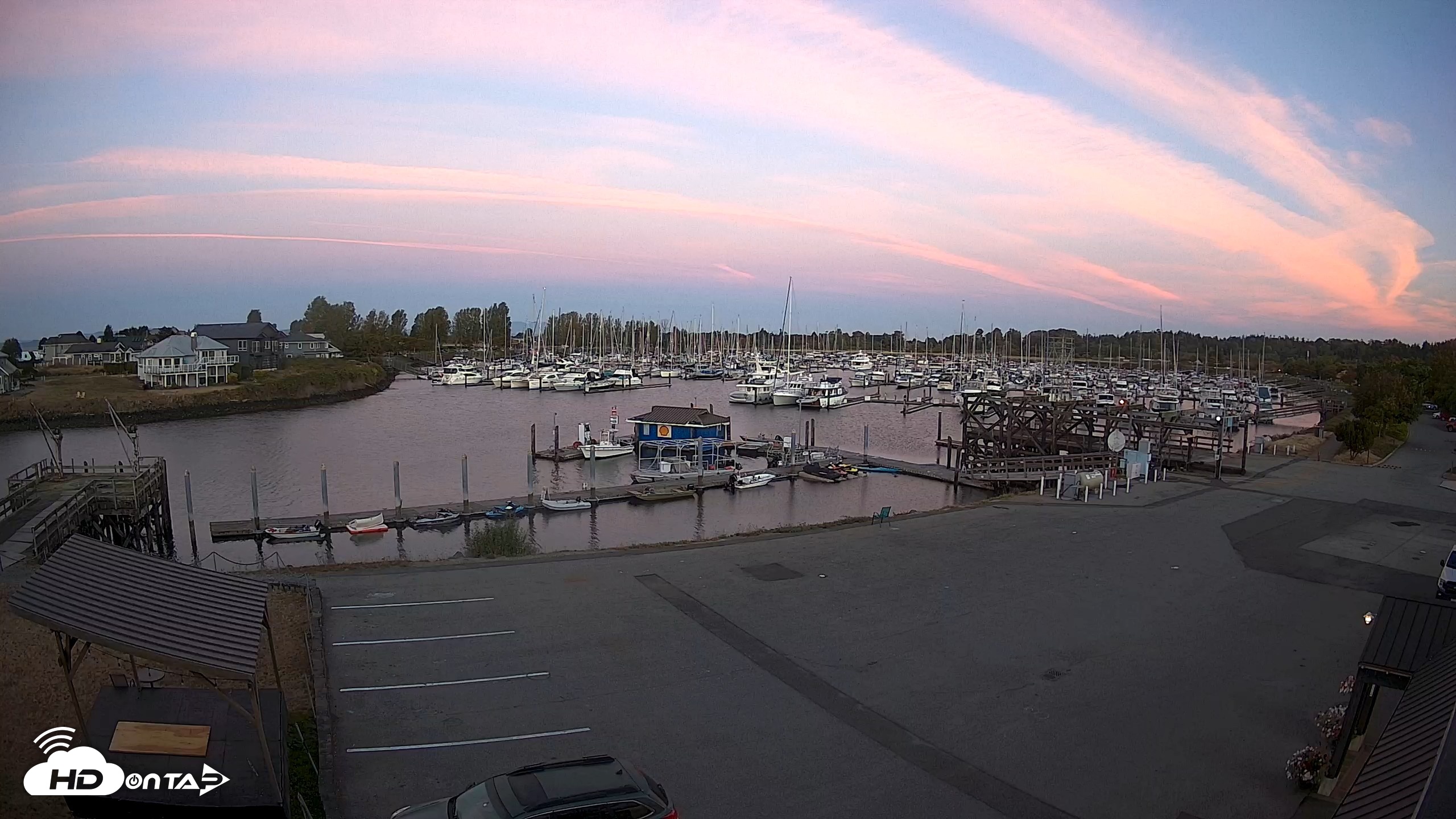 Snapshot of Point Roberts Marina NW Live Webcam taken Aug 26, 2026, 6:13am PDT