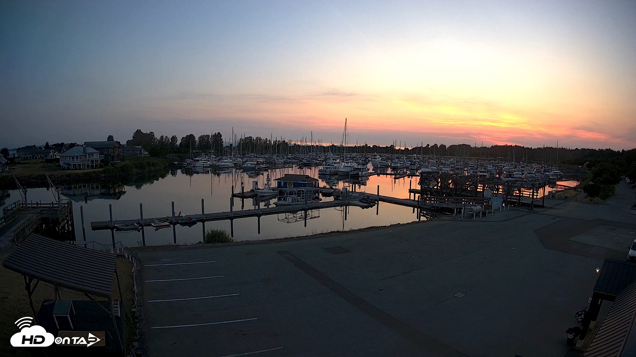 Snapshot of Point Roberts Marina NW Live Webcam taken Jul 5, 2026, 9:23pm PDT