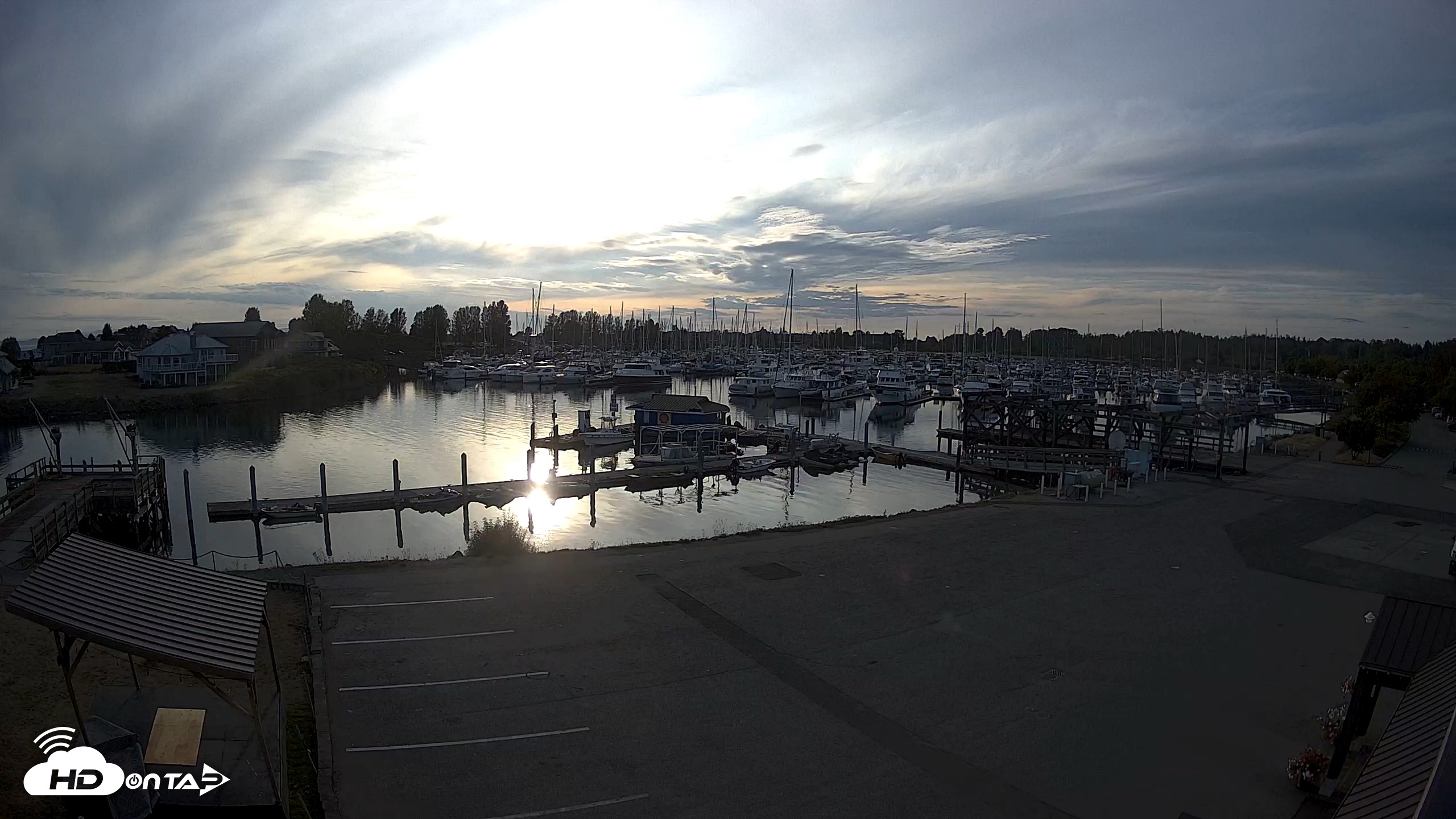 Snapshot of Point Roberts Marina NW Live Webcam taken Sep 10, 2026, 6:23pm PDT