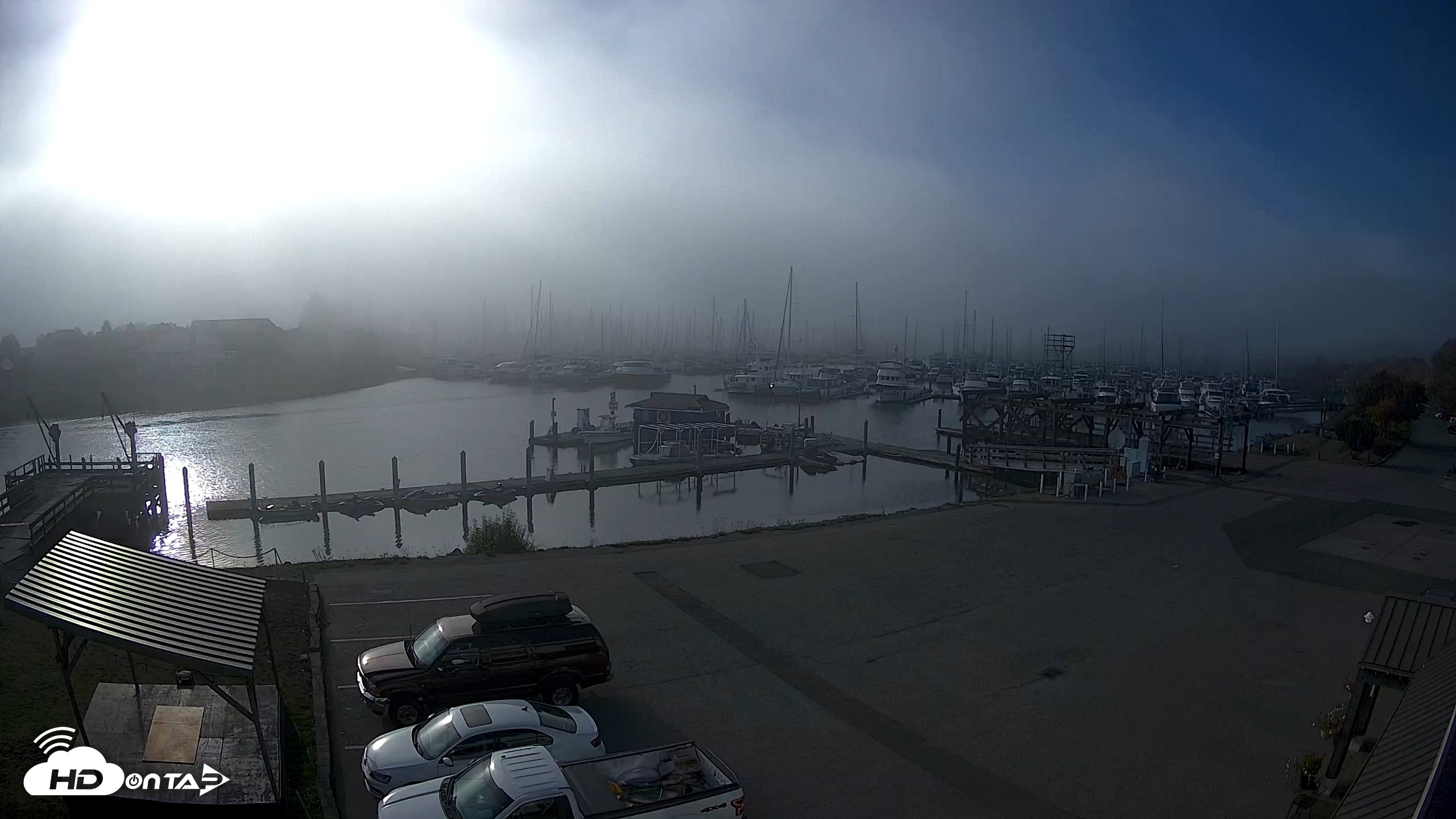 Snapshot of Point Roberts Marina NW Live Webcam taken Oct 7, 2026, 4:24pm PDT