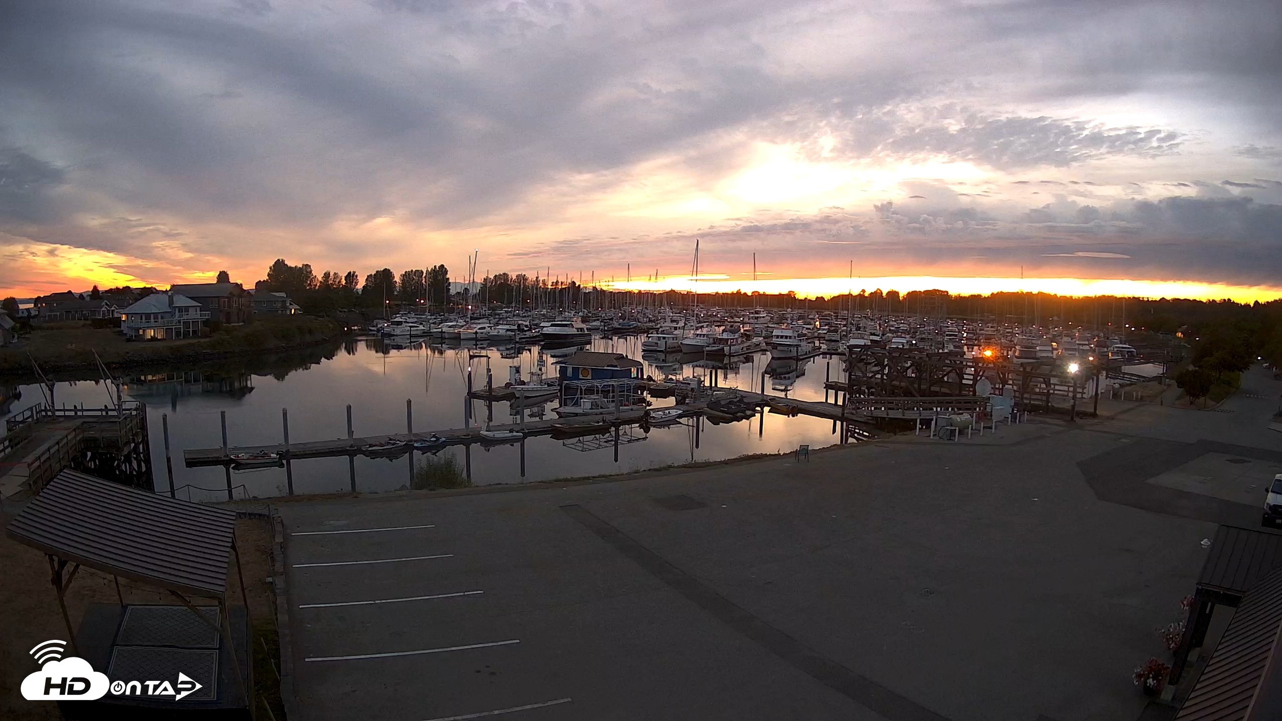 Snapshot of Point Roberts Marina NW Live Webcam taken Sep 9, 2026, 8:02pm PDT