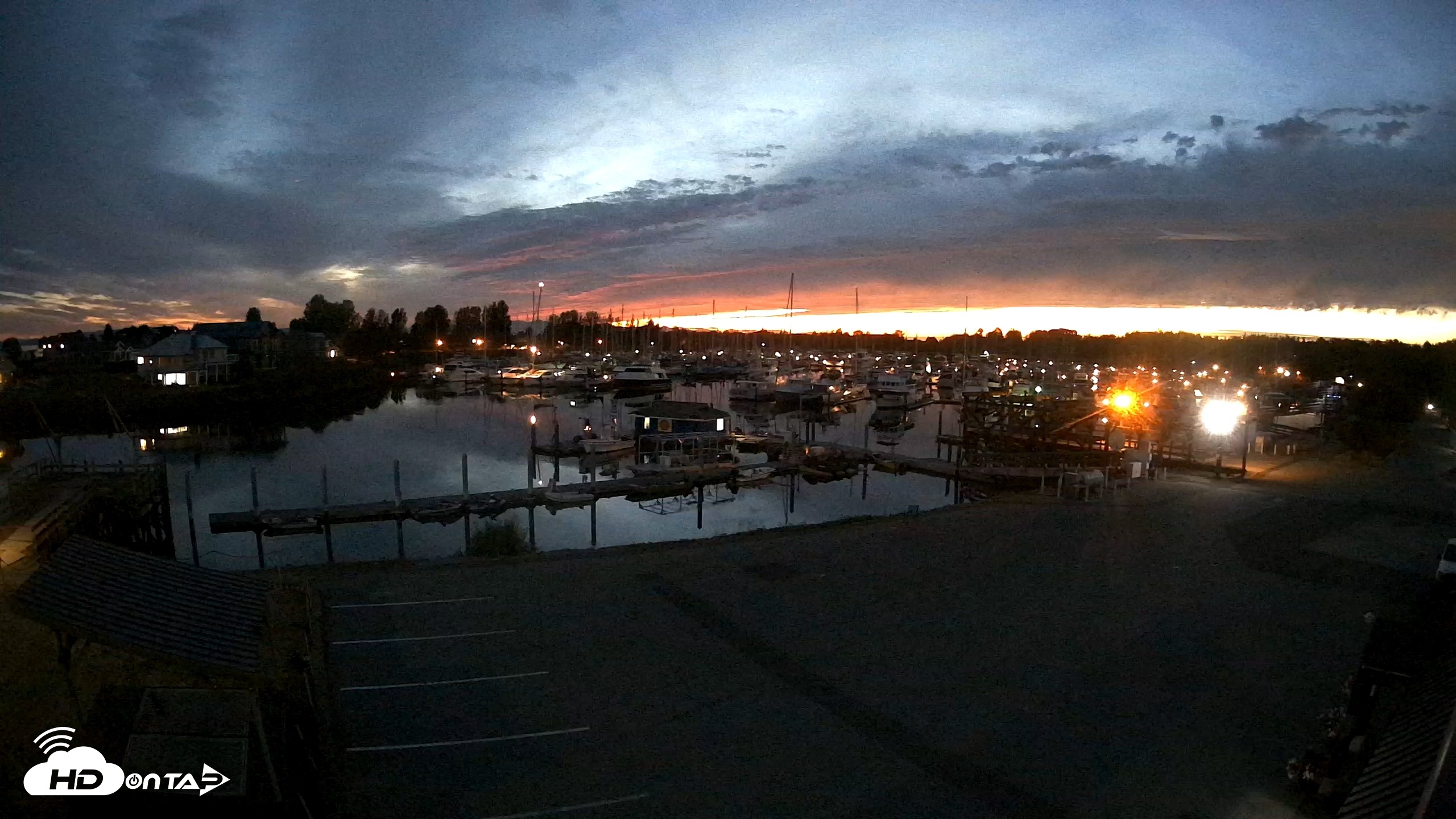 Snapshot of Point Roberts Marina NW Live Webcam taken Sep 9, 2026, 8:22pm PDT
