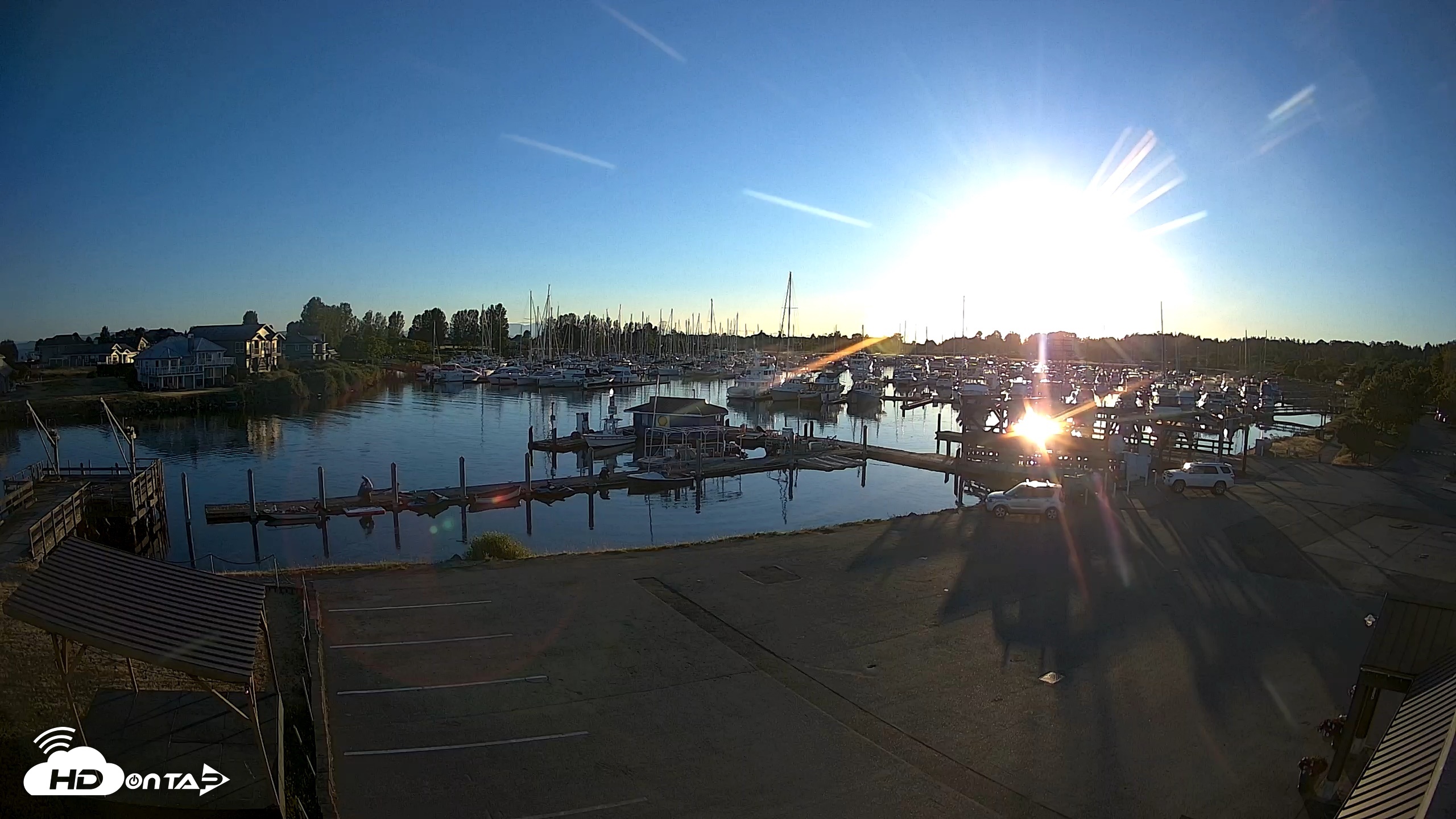 Snapshot of Point Roberts Marina NW Live Webcam taken Jun 17, 2026, 8:33pm PDT