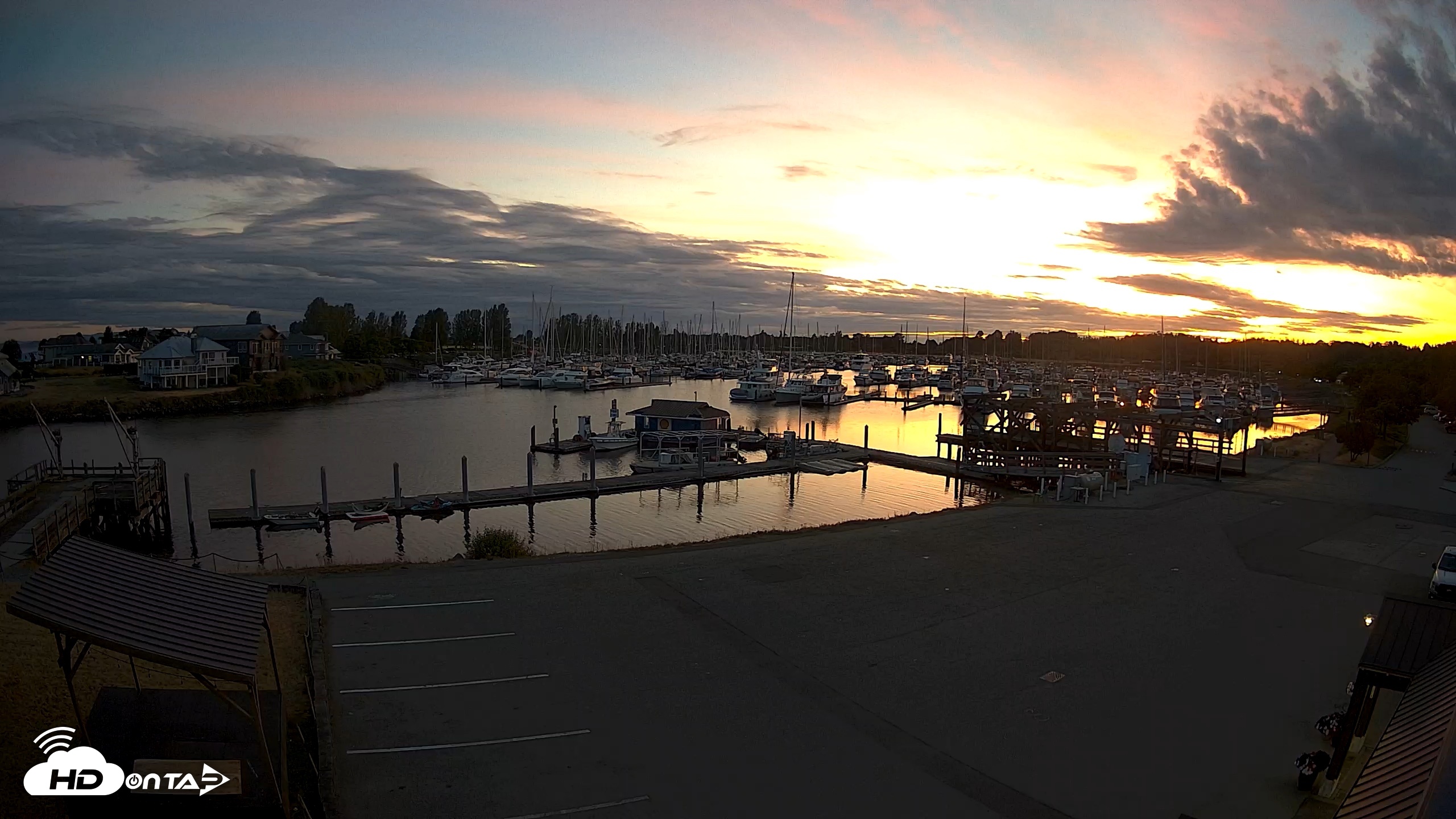 Snapshot of Point Roberts Marina NW Live Webcam taken Jun 28, 2026, 9:39pm PDT