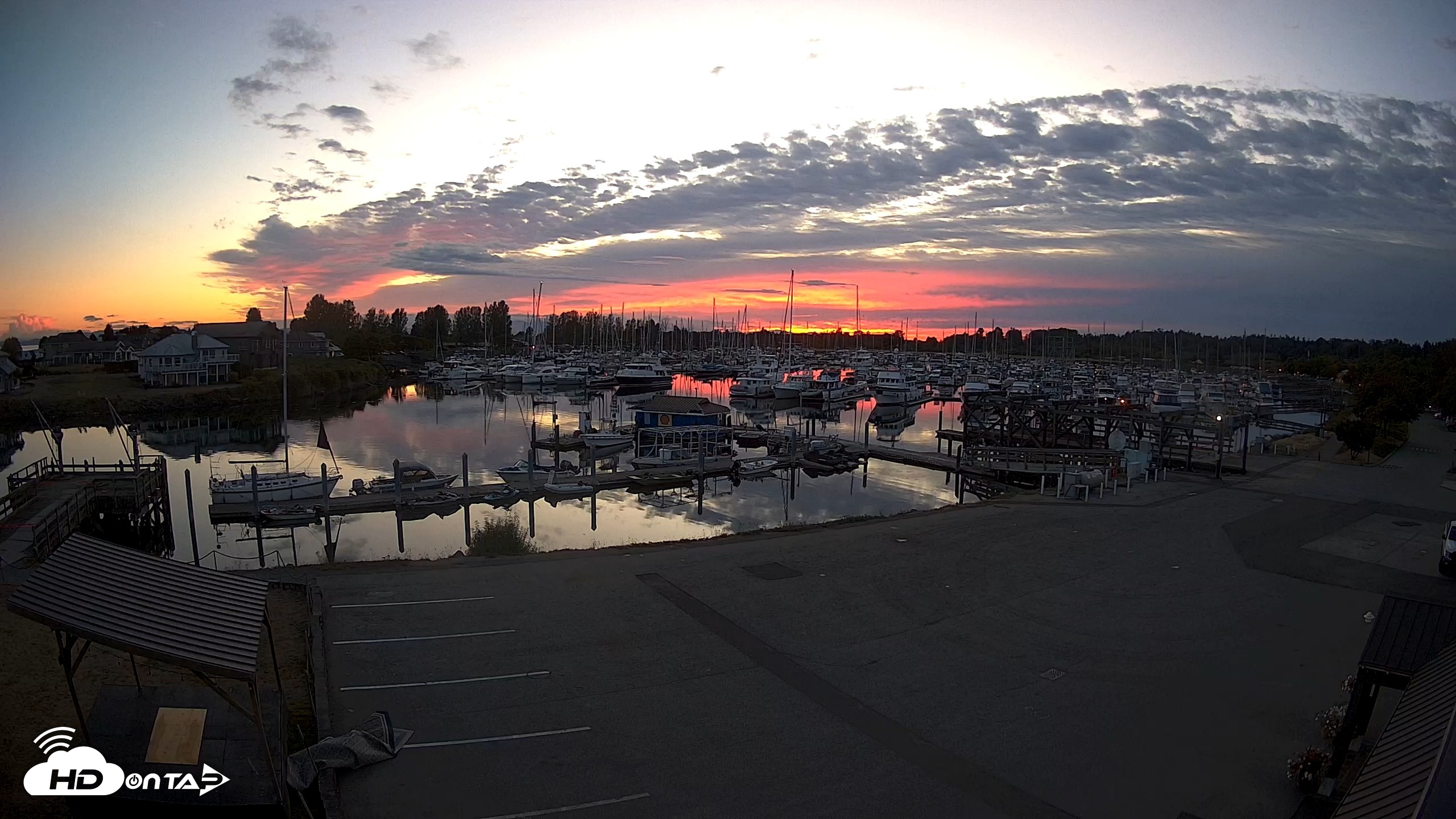 Snapshot of Point Roberts Marina NW Live Webcam taken Sep 3, 2026, 8:03pm PDT
