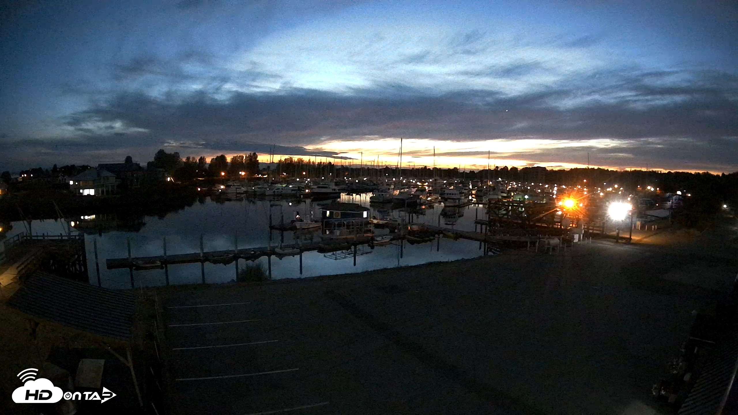 Snapshot of Point Roberts Marina NW Live Webcam taken Sep 10, 2026, 8:24pm PDT