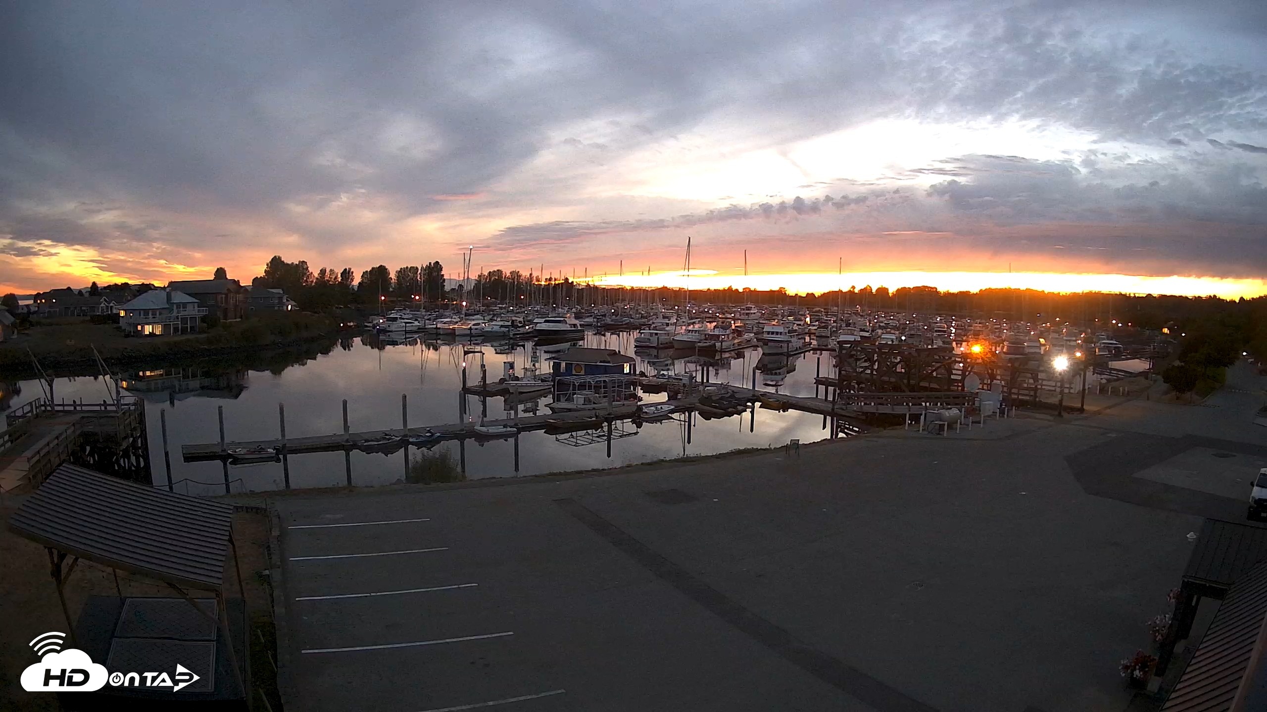 Snapshot of Point Roberts Marina NW Live Webcam taken Sep 9, 2026, 8:08pm PDT