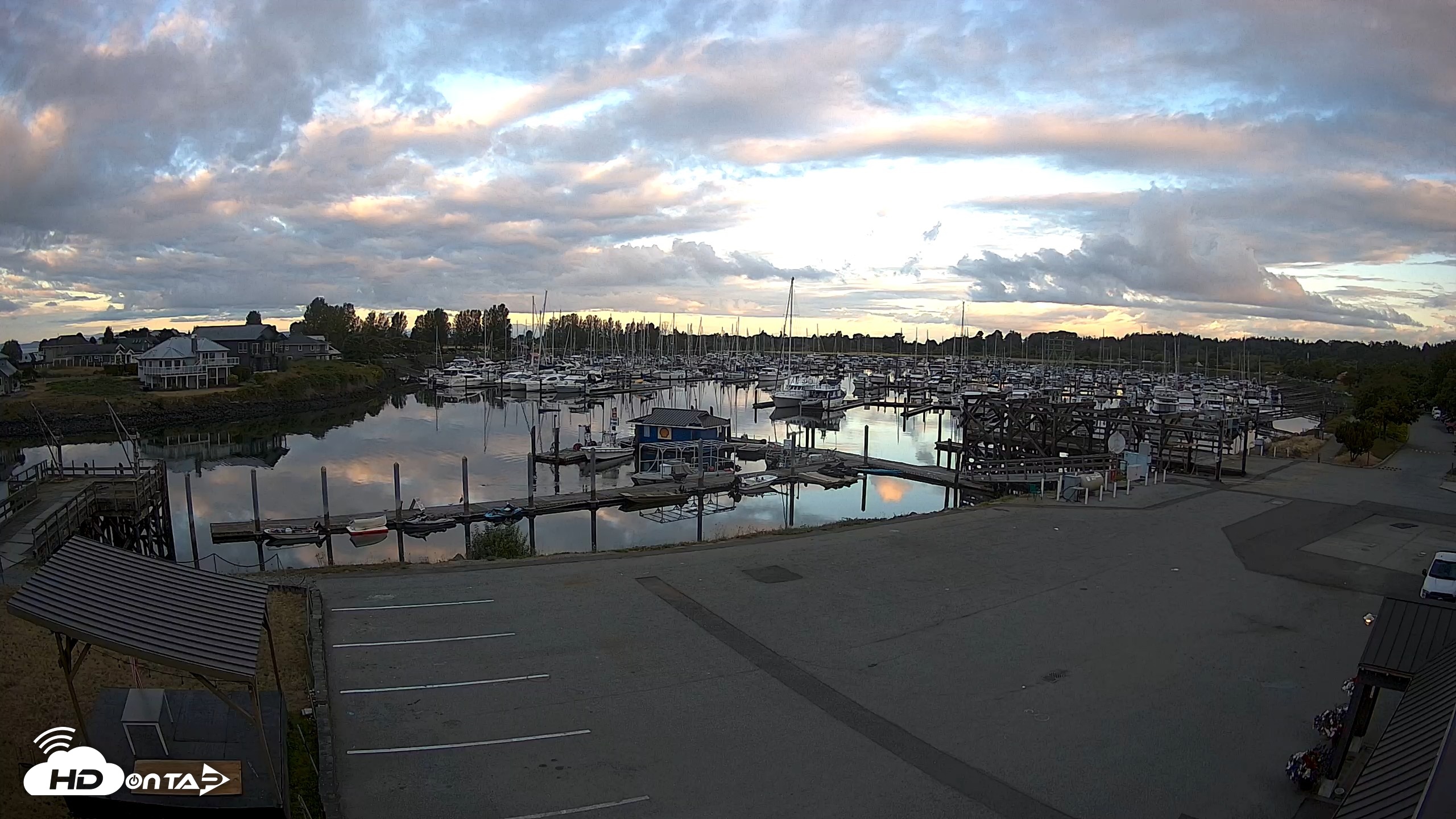 Snapshot of Point Roberts Marina NW Live Webcam taken Aug 2, 2026, 6:22am PDT