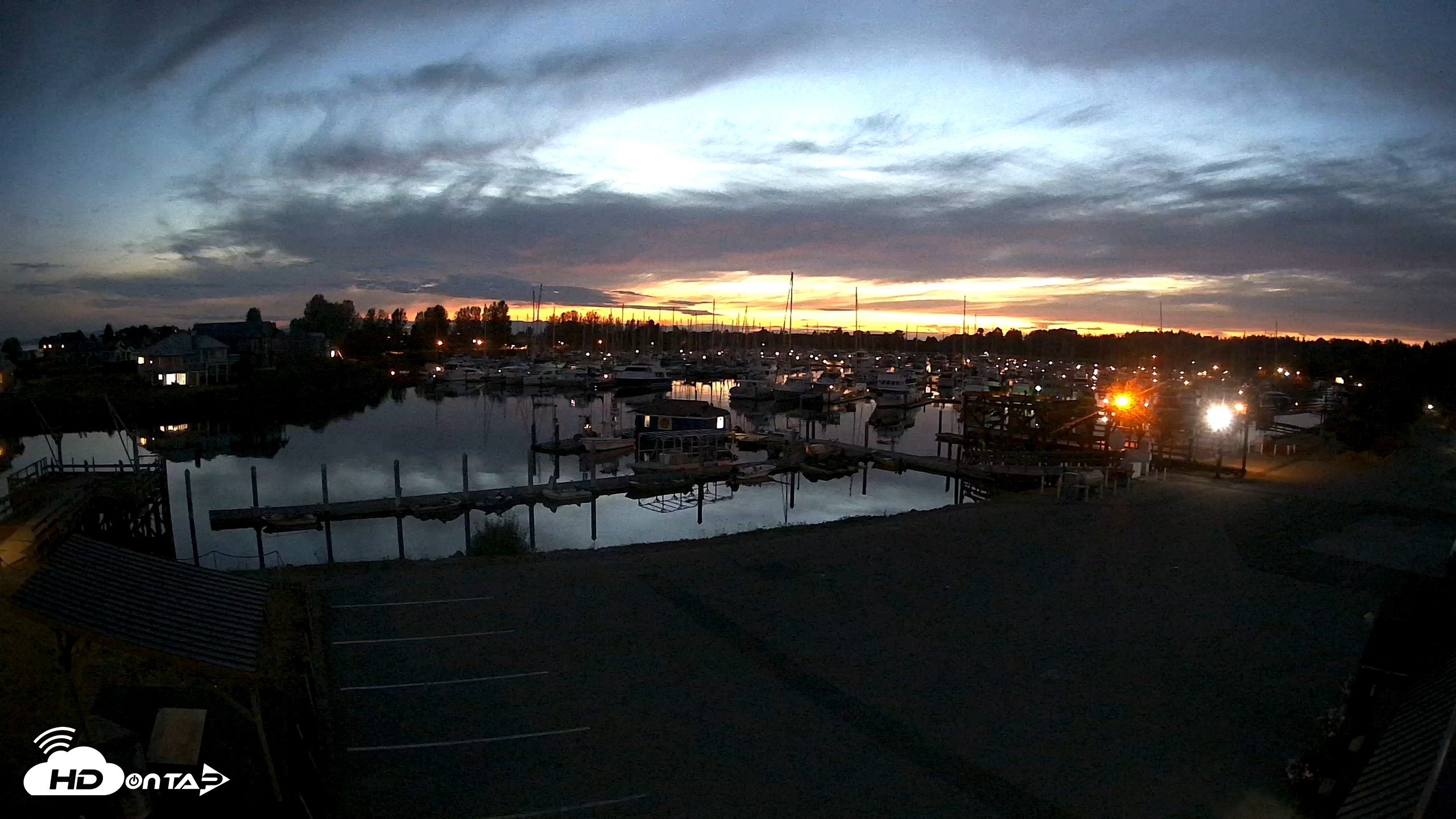 Snapshot of Point Roberts Marina NW Live Webcam taken Sep 10, 2026, 8:18pm PDT