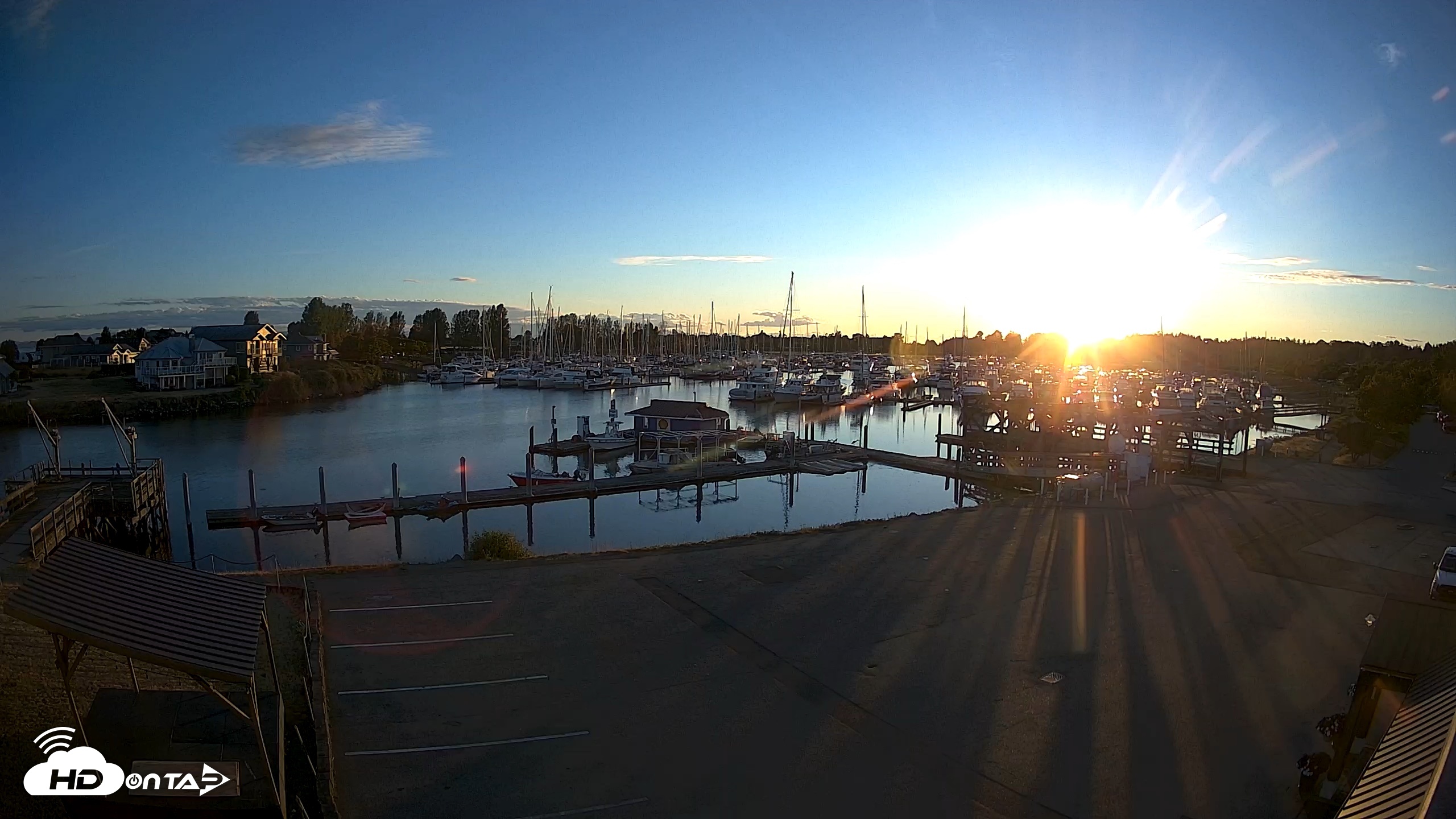 Snapshot of Point Roberts Marina NW Live Webcam taken Jun 27, 2026, 8:52pm PDT