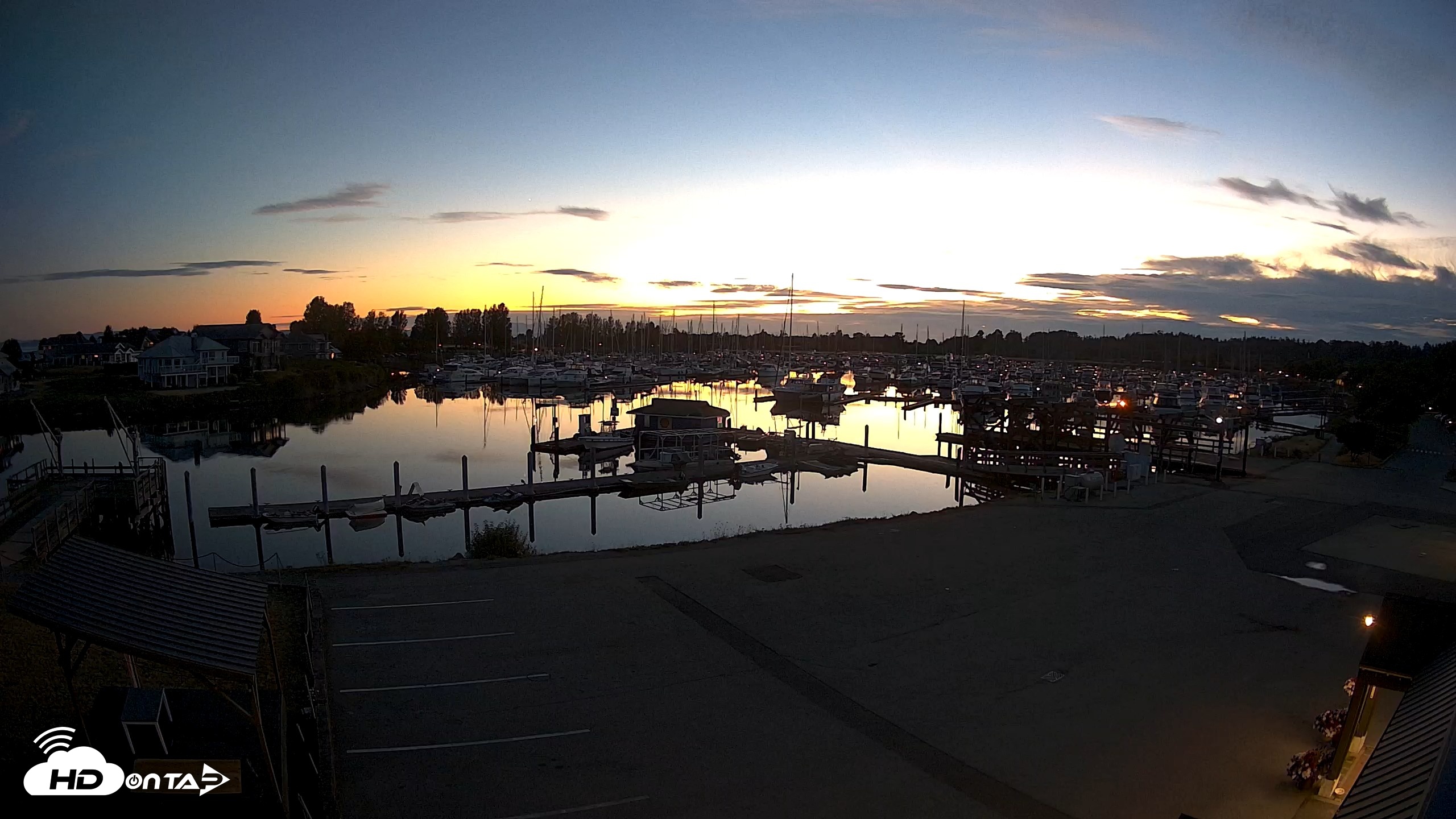 Snapshot of Point Roberts Marina NW Live Webcam taken Jul 30, 2026, 9:27pm PDT
