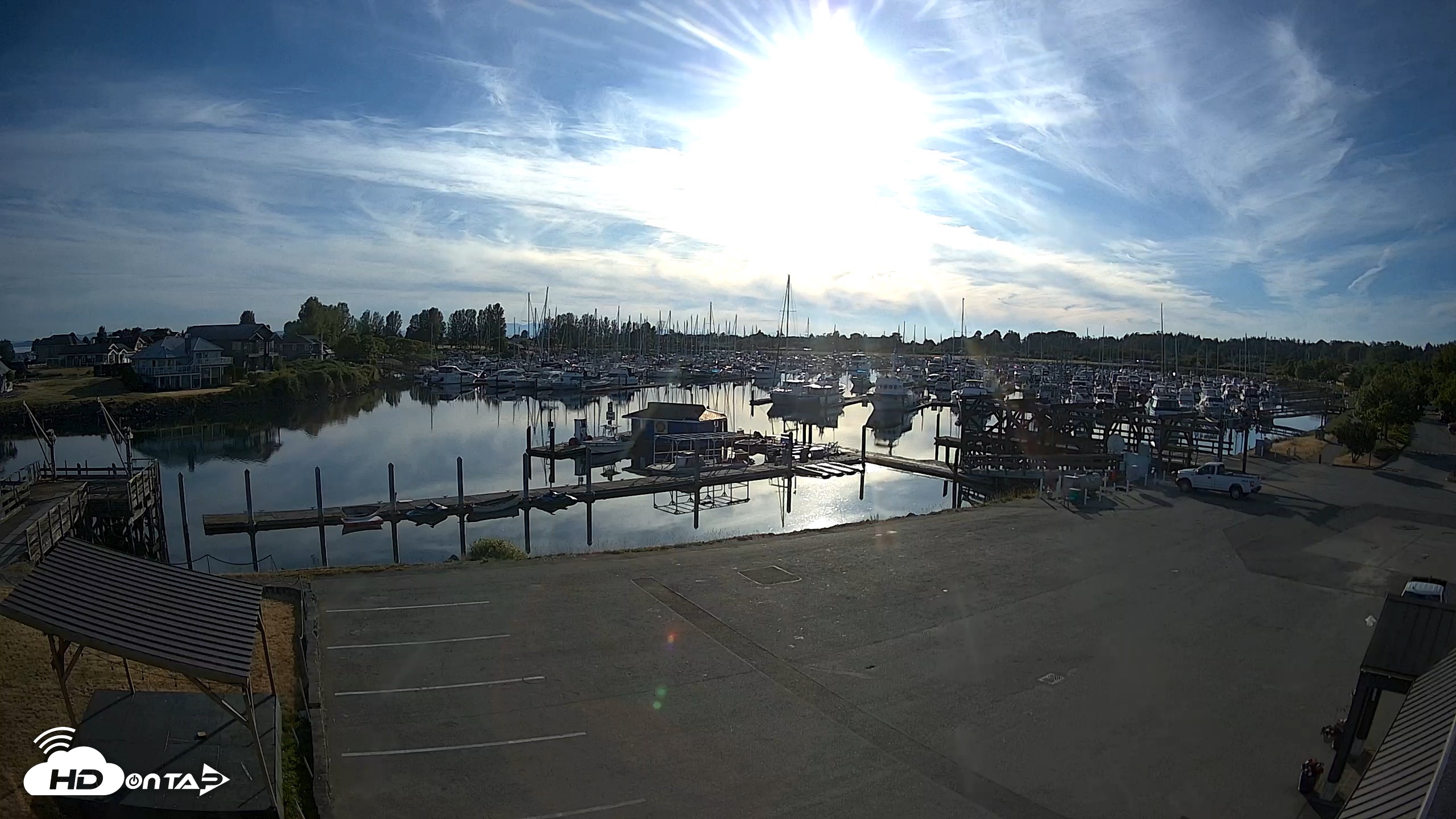 Snapshot of Point Roberts Marina NW Live Webcam taken Jun 2, 2026, 7:09pm PDT