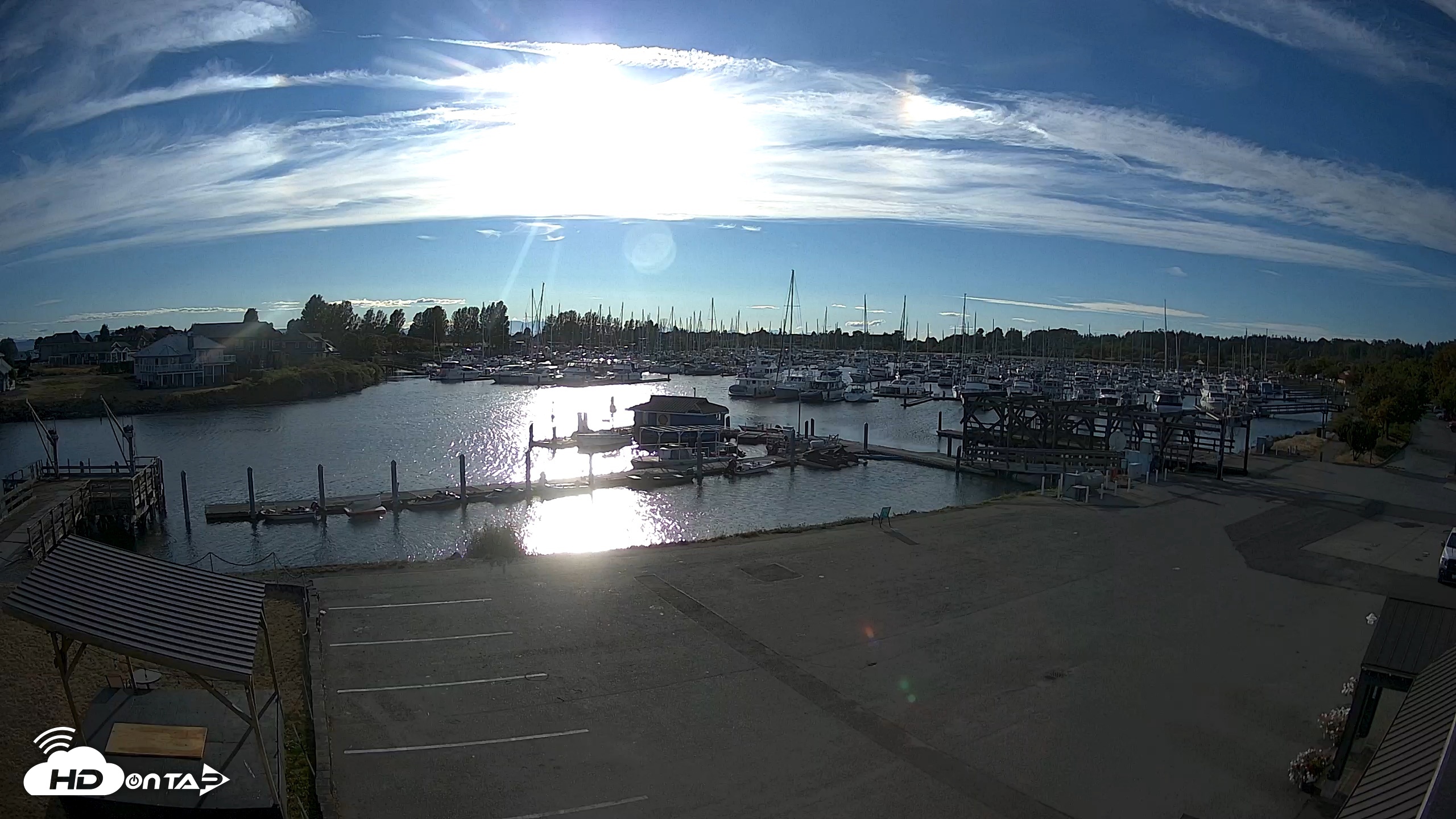 Snapshot of Point Roberts Marina NW Live Webcam taken Aug 26, 2026, 6:23pm PDT