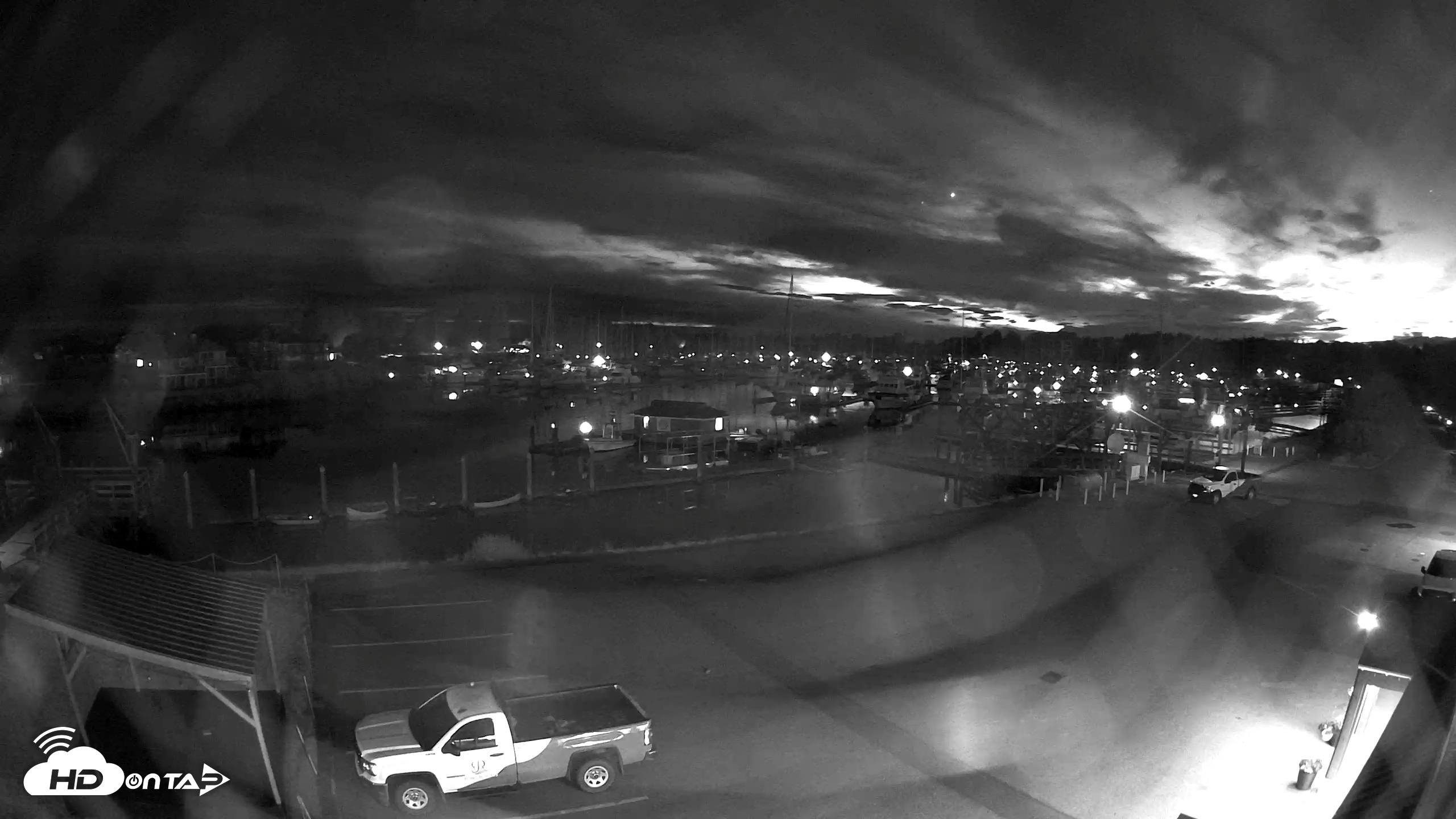 Snapshot of Point Roberts Marina NW Live Webcam taken Jun 7, 2026, 10:35pm PDT