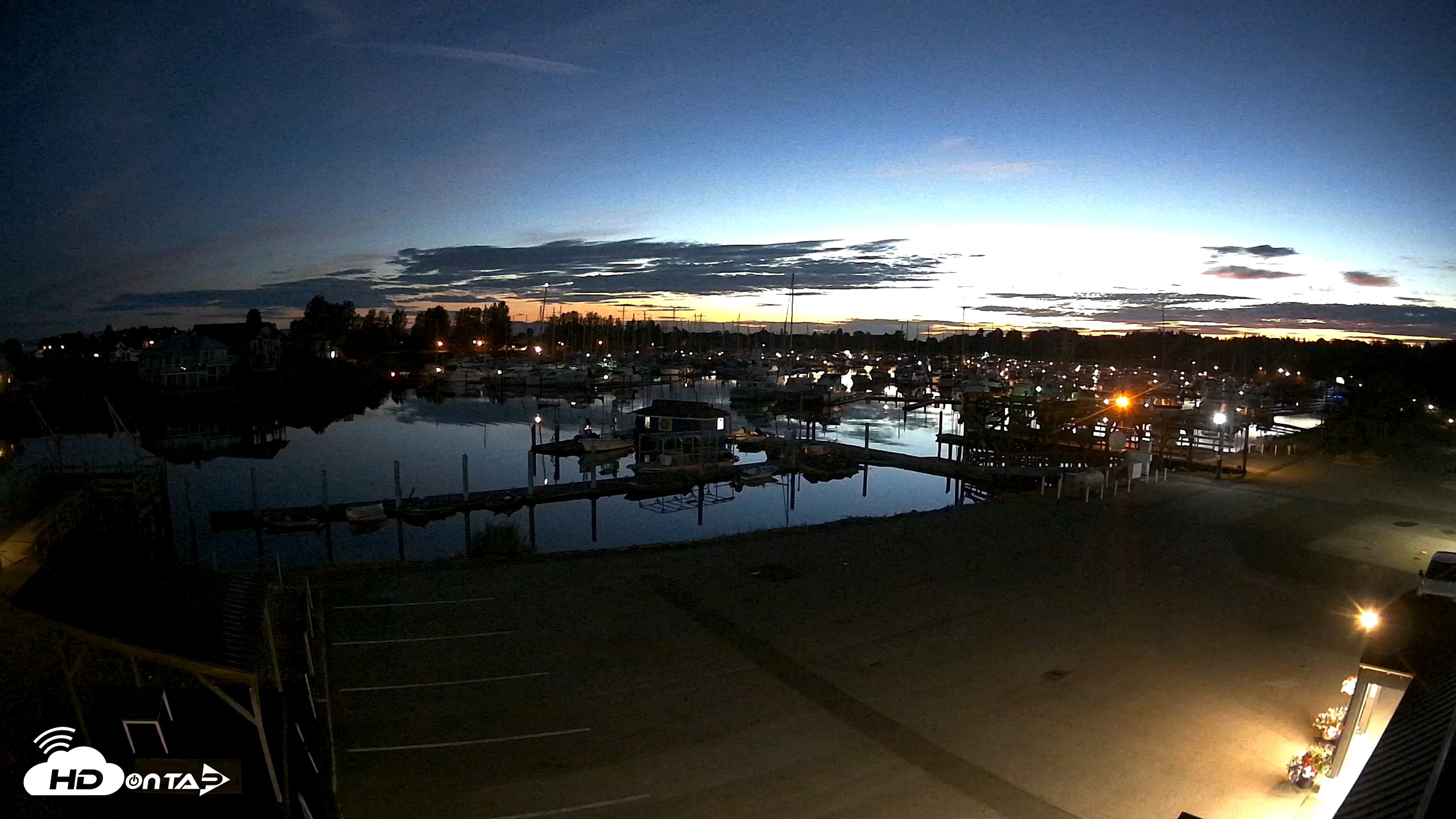 Snapshot of Point Roberts Marina NW Live Webcam taken Aug 11, 2026, 9:32pm PDT