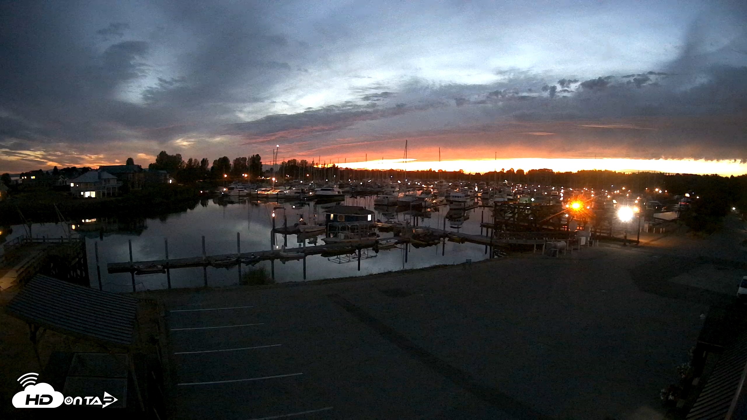 Snapshot of Point Roberts Marina NW Live Webcam taken Sep 9, 2026, 8:19pm PDT