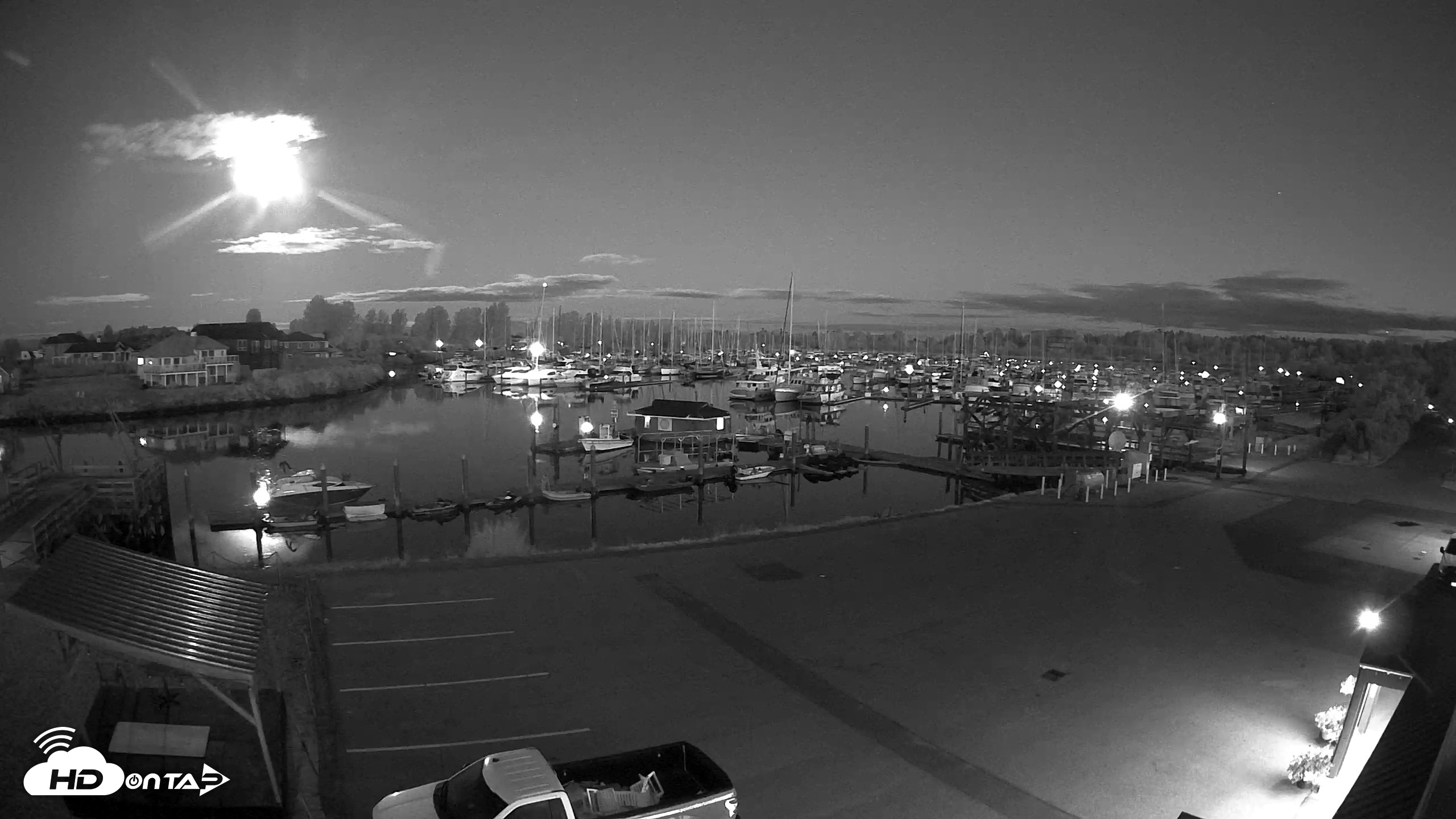 Snapshot of Point Roberts Marina NW Live Webcam taken Aug 28, 2026, 5:35am PDT
