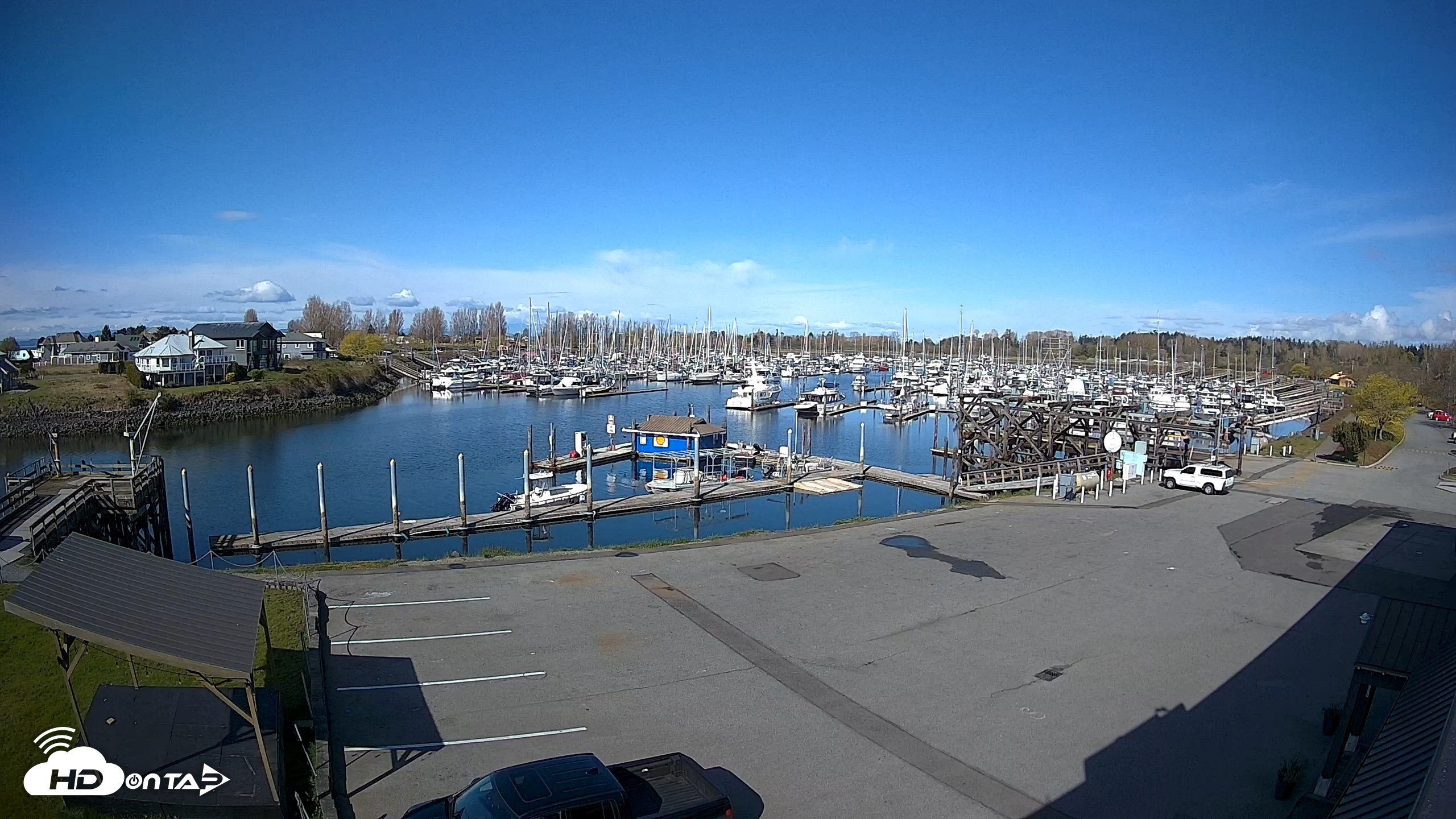 Snapshot of Point Roberts Marina NW Live Webcam taken Apr 15, 2026, 10:04am PDT