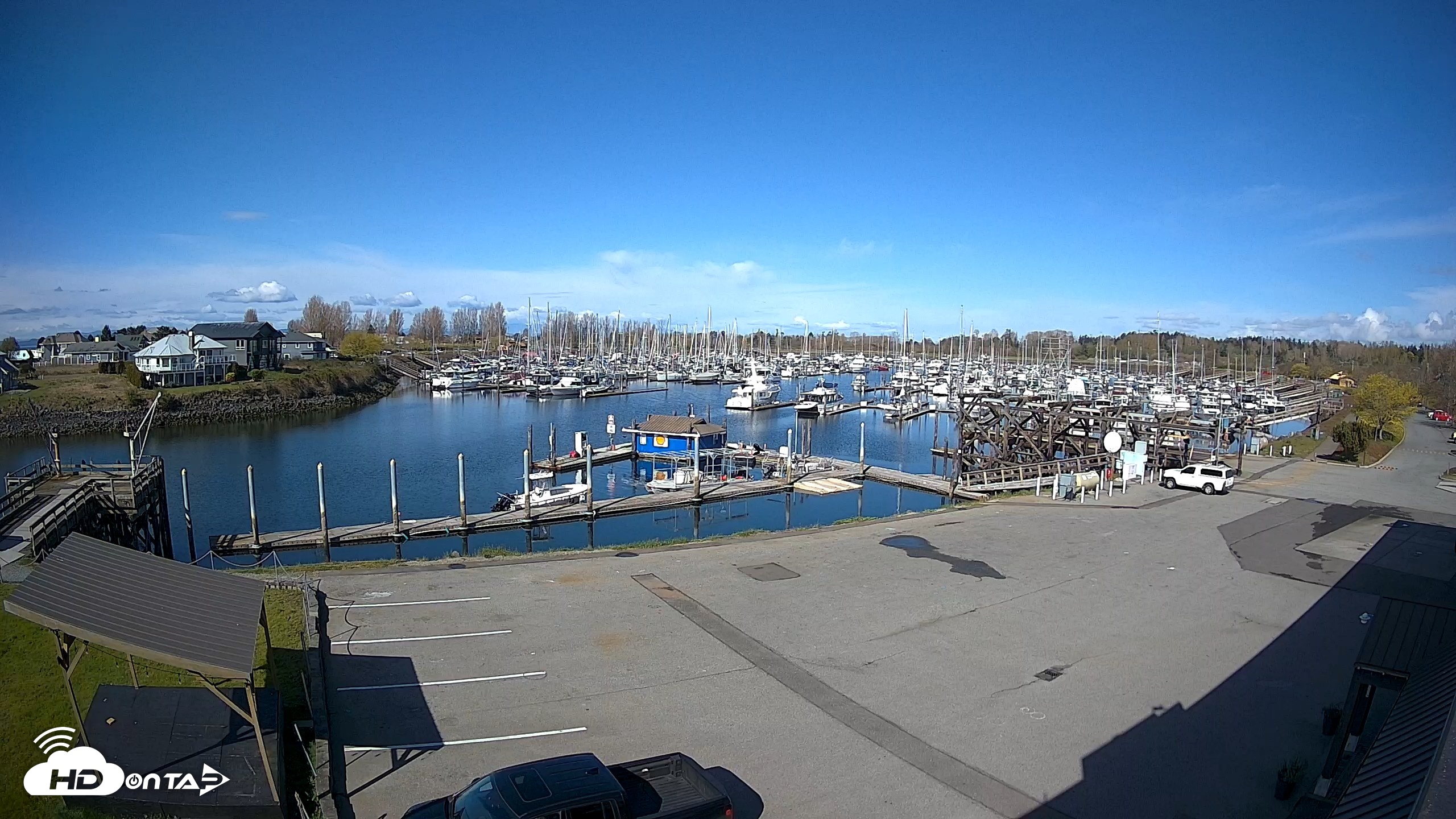 Snapshot of Point Roberts Marina NW Live Webcam taken Apr 15, 2026, 10:03am PDT