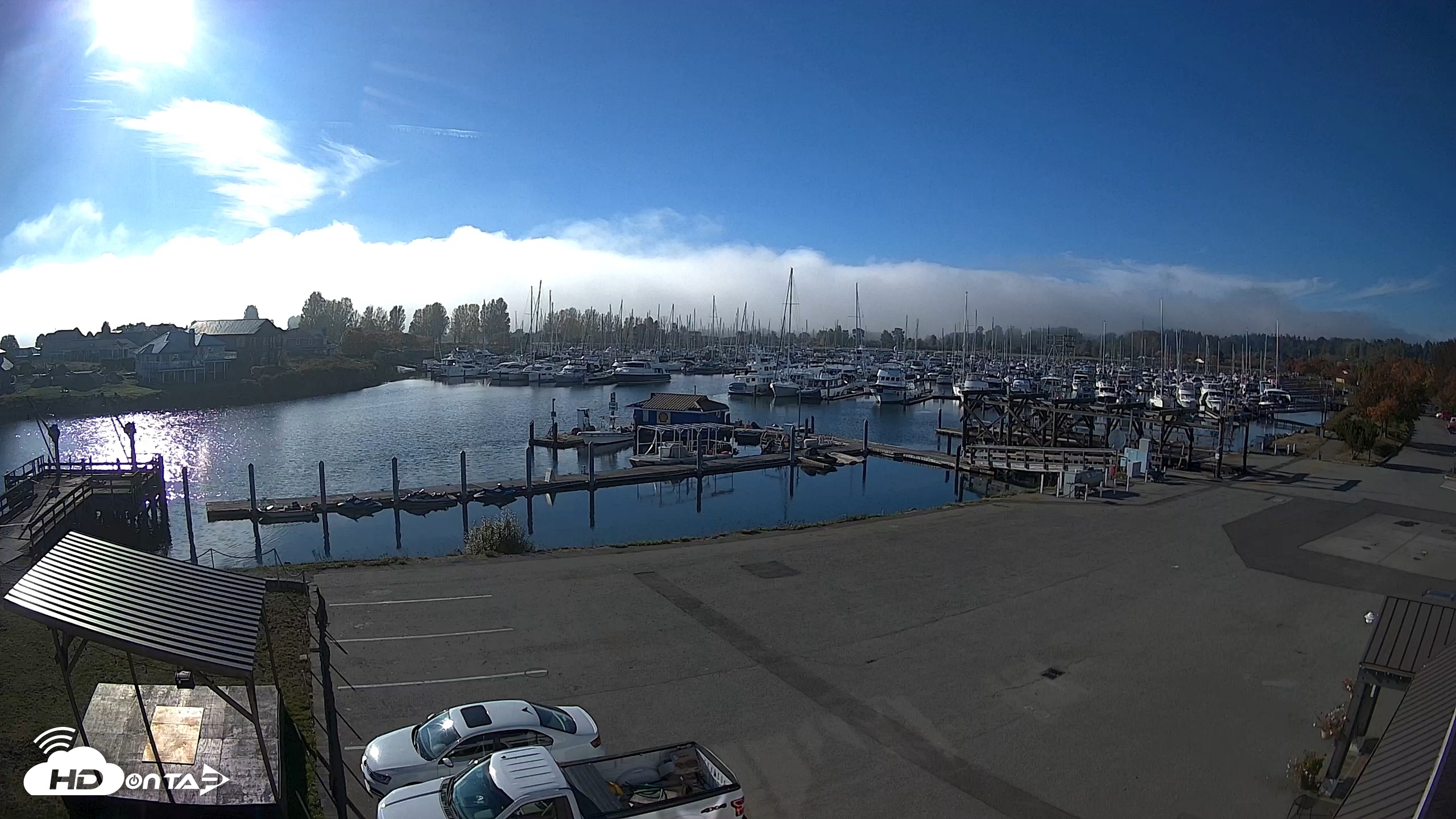 Snapshot of Point Roberts Marina NW Live Webcam taken Oct 7, 2026, 4:03pm PDT