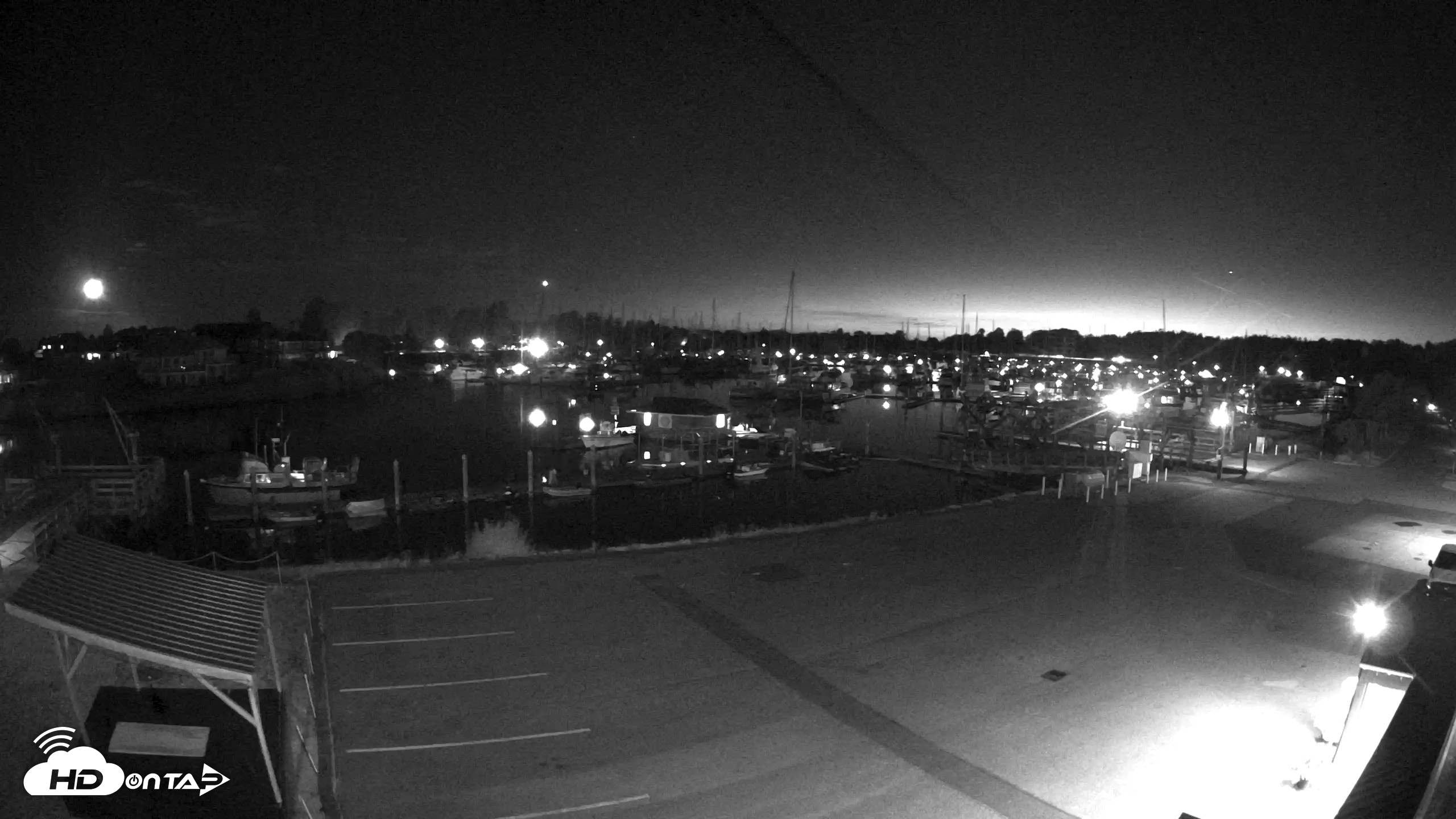 Snapshot of Point Roberts Marina NW Live Webcam taken Aug 18, 2026, 9:50pm PDT