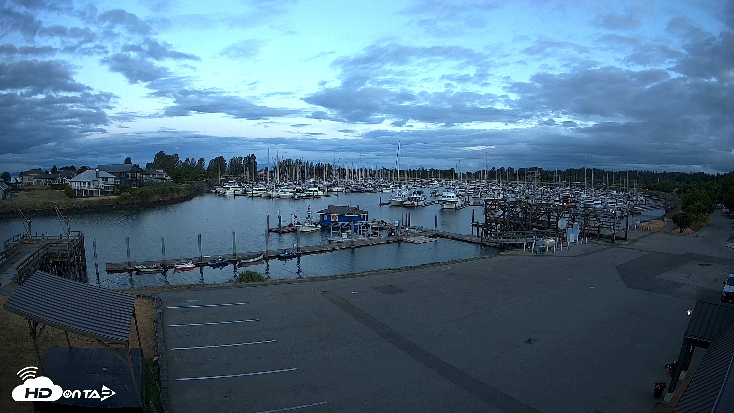 Snapshot of Point Roberts Marina NW Live Webcam taken Jun 6, 2026, 5:09am PDT
