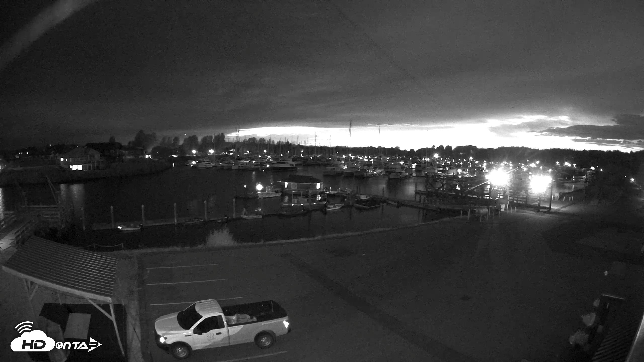 Snapshot of Point Roberts Marina NW Live Webcam taken Sep 12, 2026, 8:22pm PDT