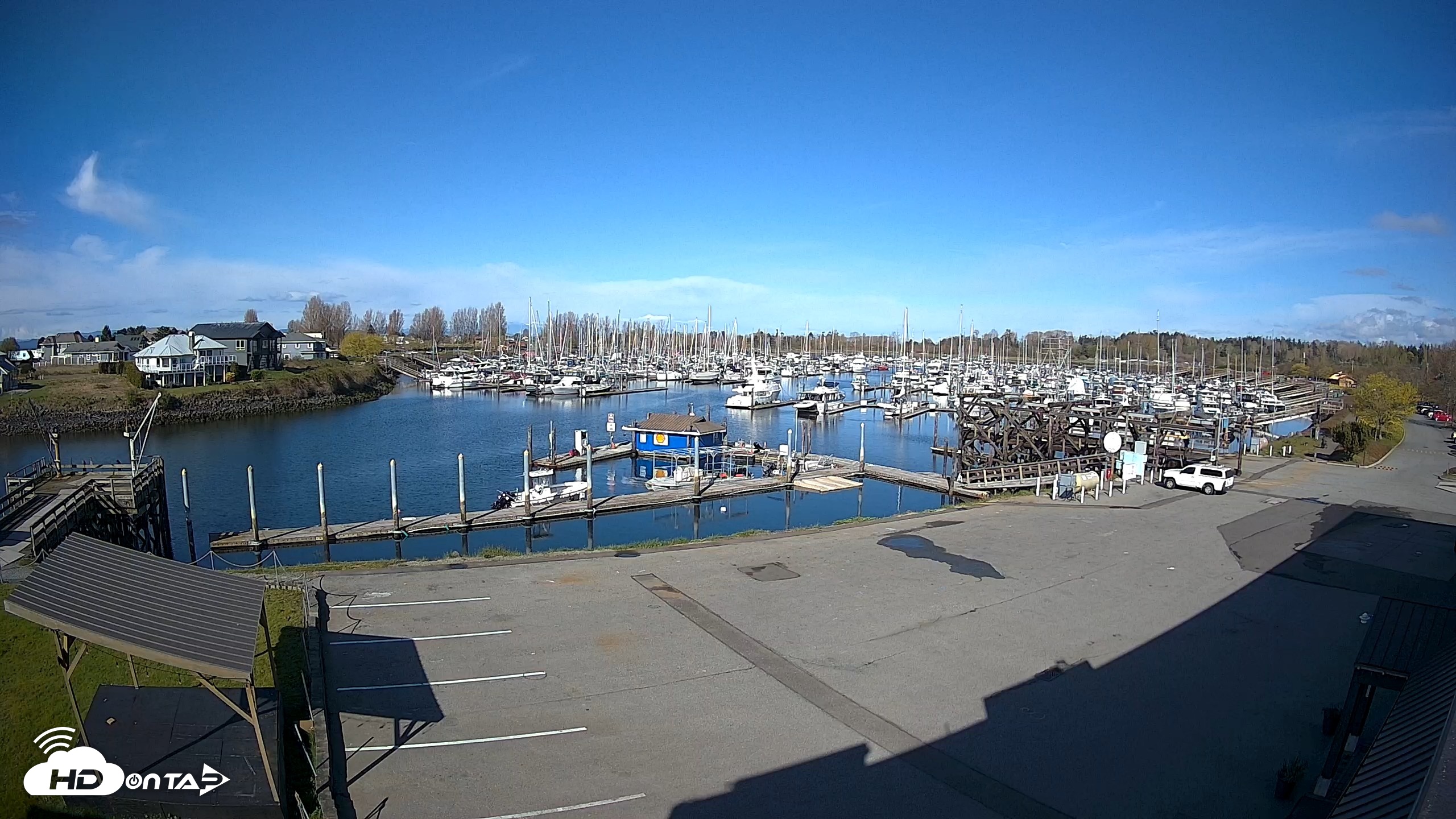 Snapshot of Point Roberts Marina NW Live Webcam taken Apr 15, 2026, 9:25am PDT