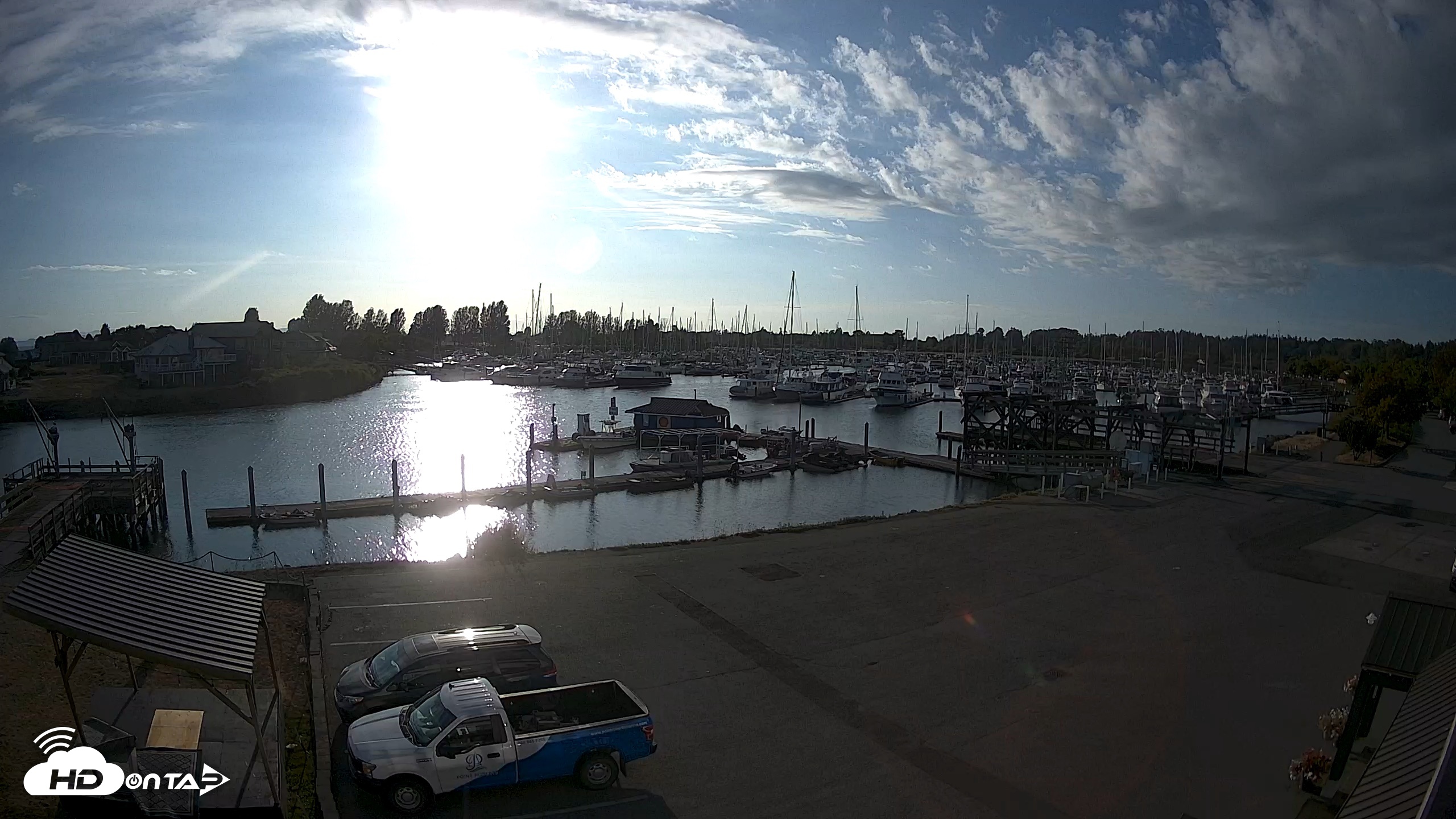Snapshot of Point Roberts Marina NW Live Webcam taken Sep 13, 2026, 5:55pm PDT