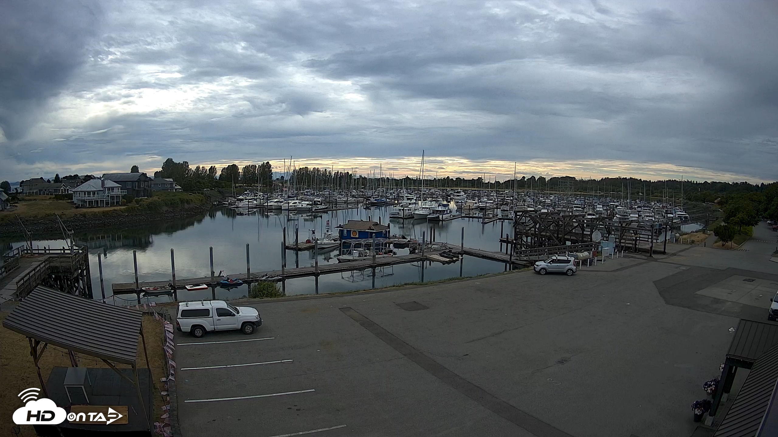 Snapshot of Point Roberts Marina NW Live Webcam taken Jul 7, 2026, 5:50pm PDT