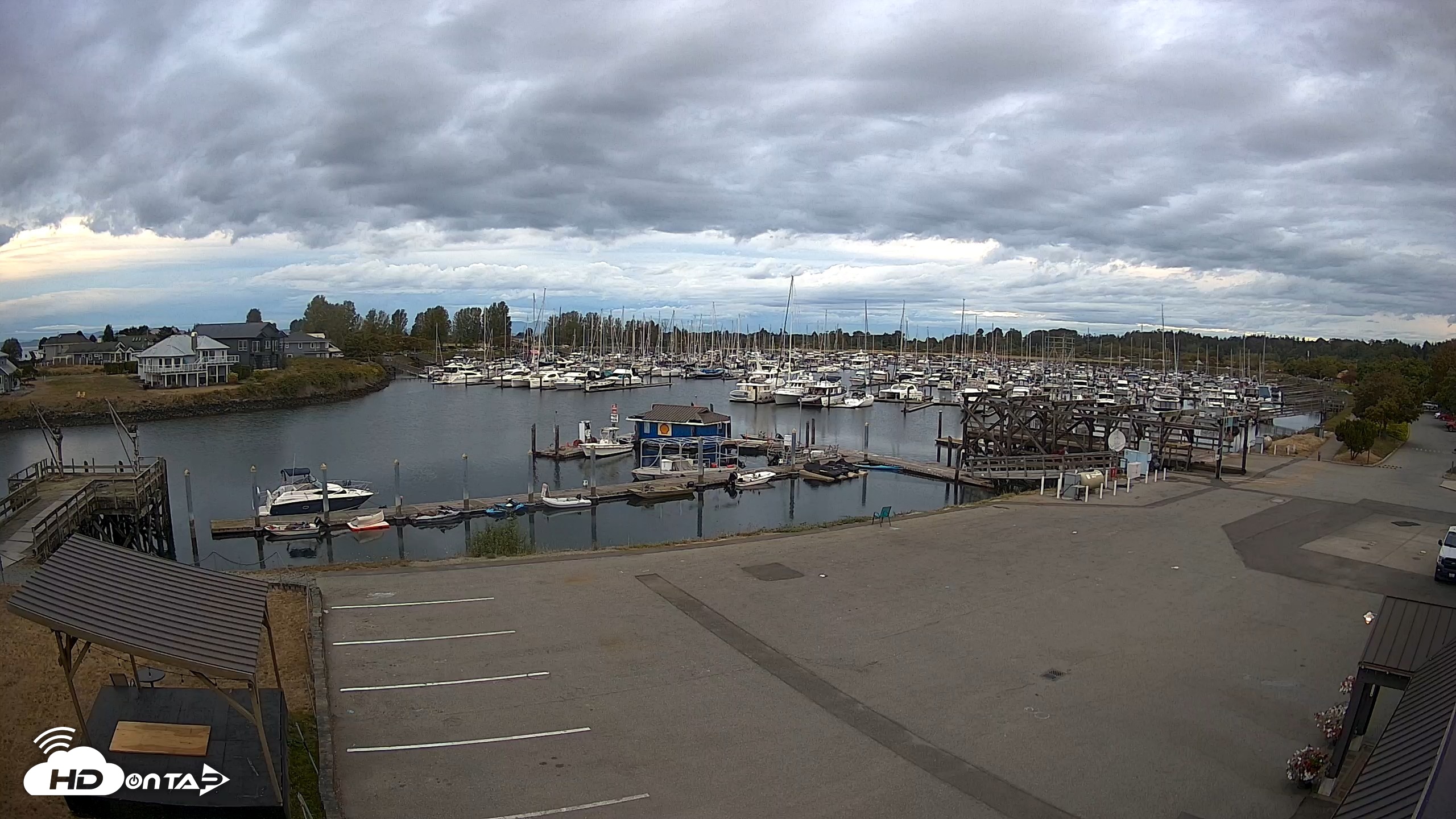 Snapshot of Point Roberts Marina NW Live Webcam taken Aug 27, 2026, 6:49am PDT