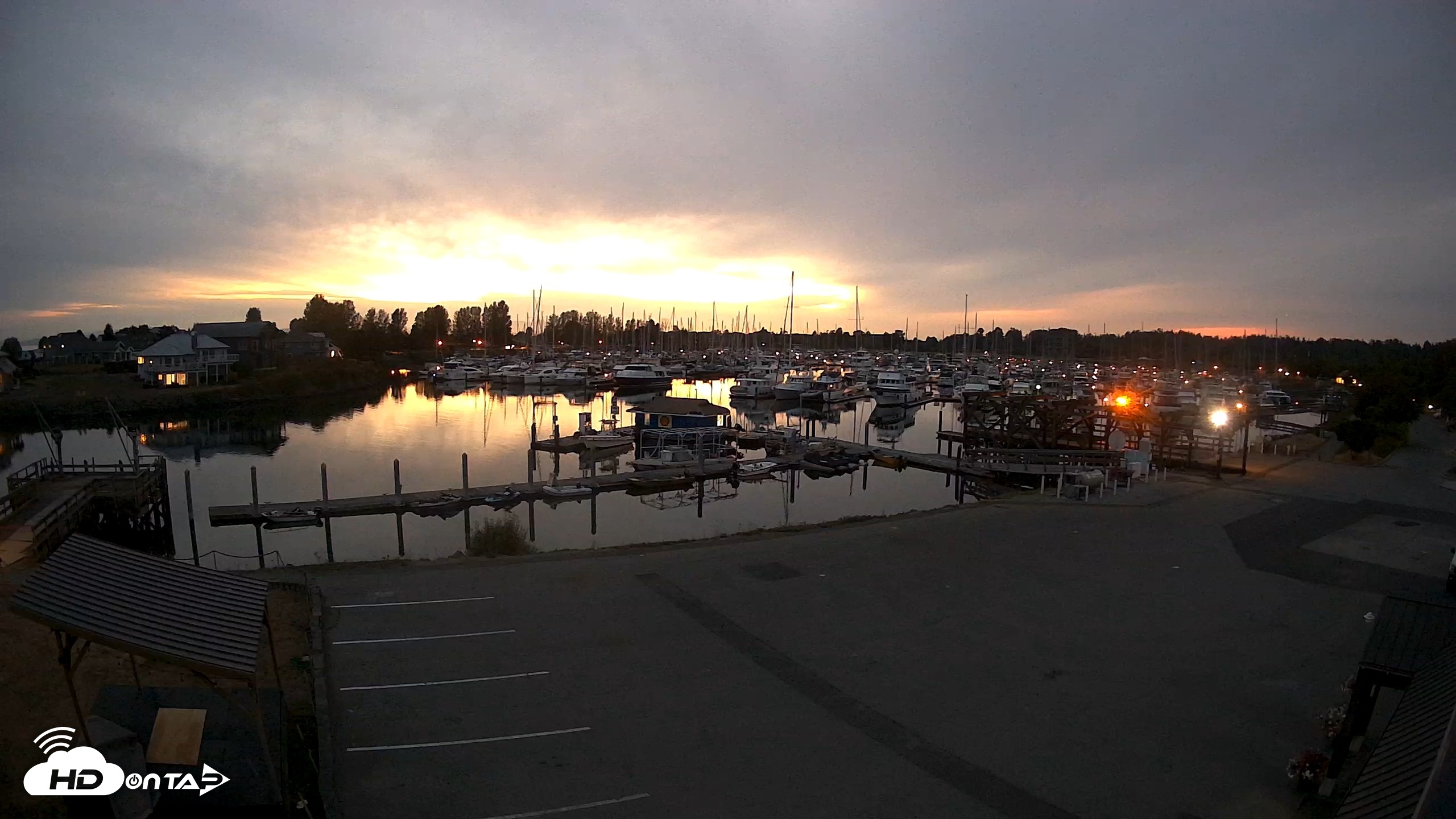 Snapshot of Point Roberts Marina NW Live Webcam taken Sep 11, 2026, 8:04pm PDT