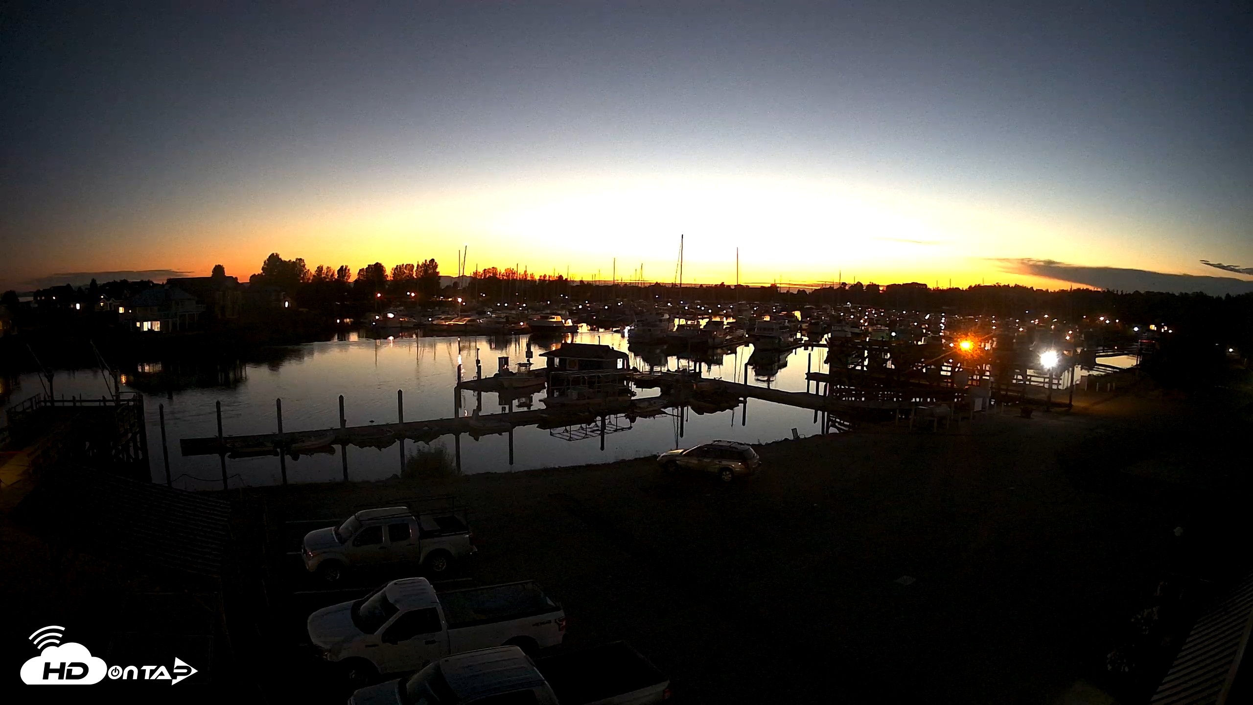 Snapshot of Point Roberts Marina NW Live Webcam taken Sep 5, 2026, 8:33pm PDT