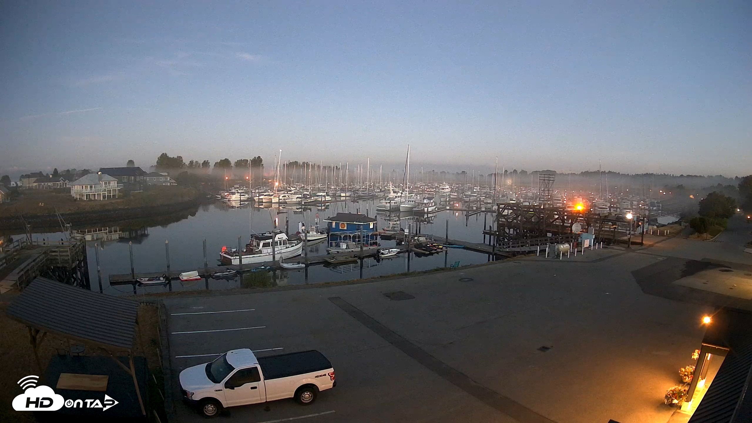 Snapshot of Point Roberts Marina NW Live Webcam taken Aug 24, 2026, 5:45am PDT