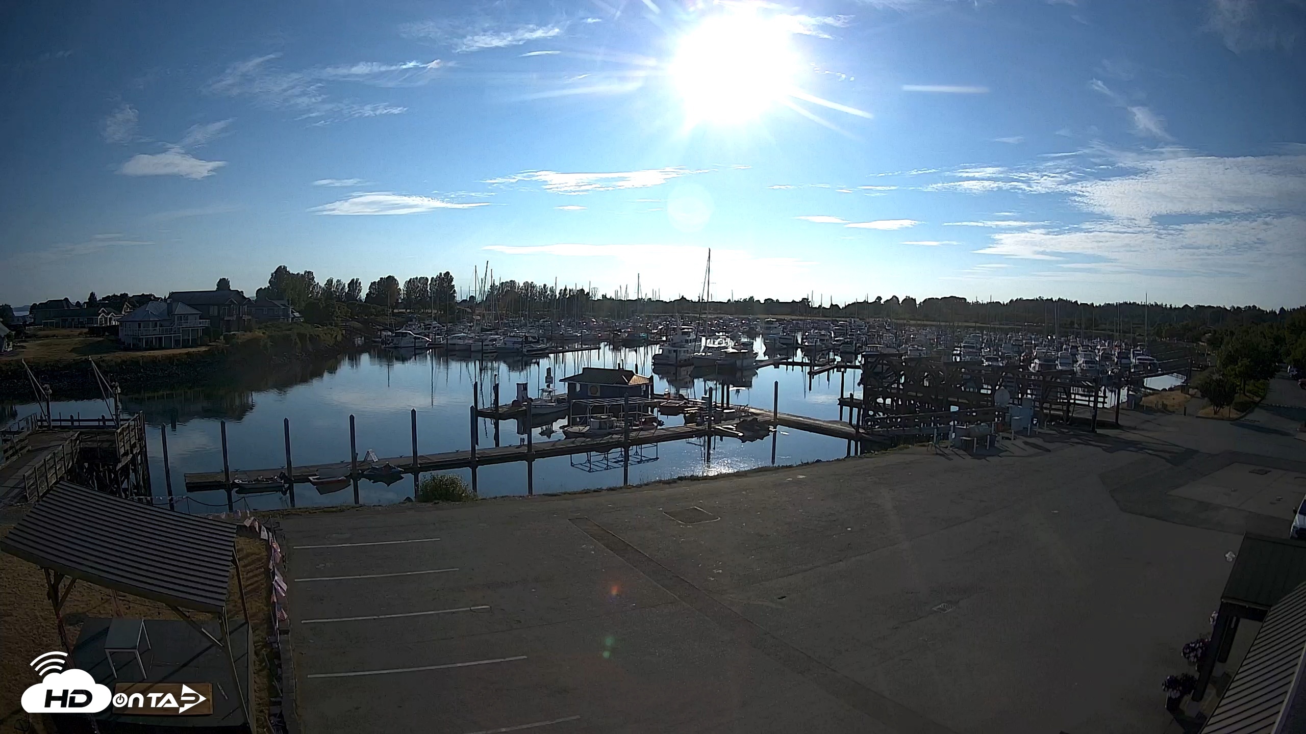 Snapshot of Point Roberts Marina NW Live Webcam taken Jul 6, 2026, 7:06pm PDT