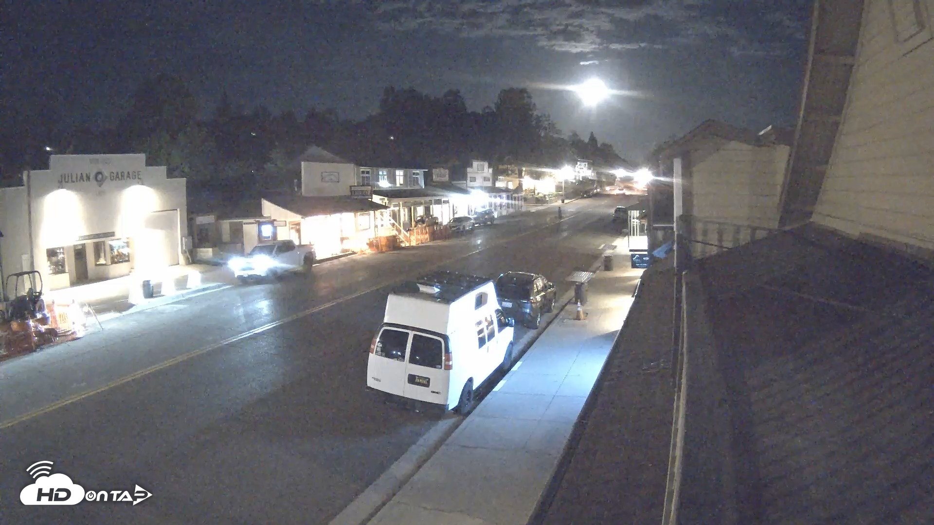 Snapshot of Downtown Julian Live Webcam taken May 1, 2026, 8:51pm PDT