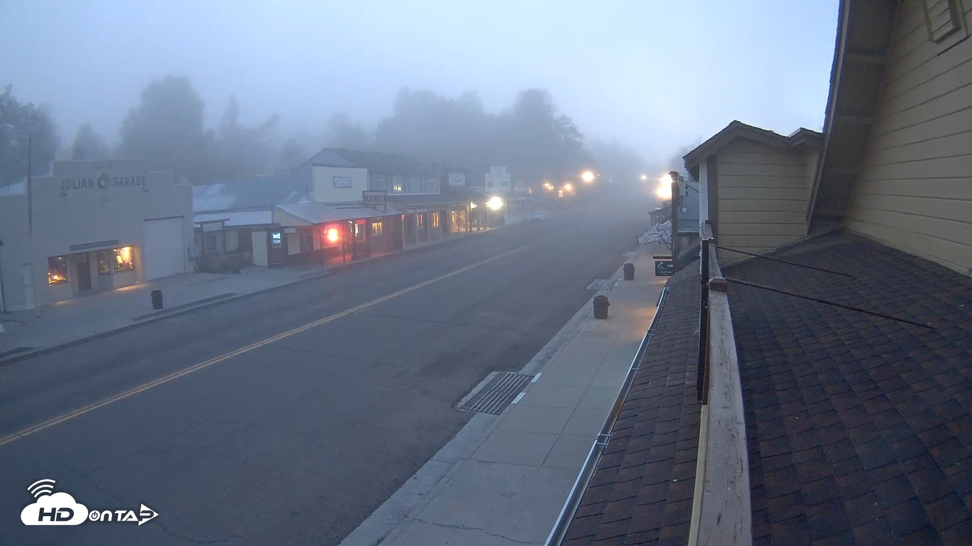 Snapshot of Downtown Julian Live Webcam taken Sep 22, 2026, 6:19am PDT