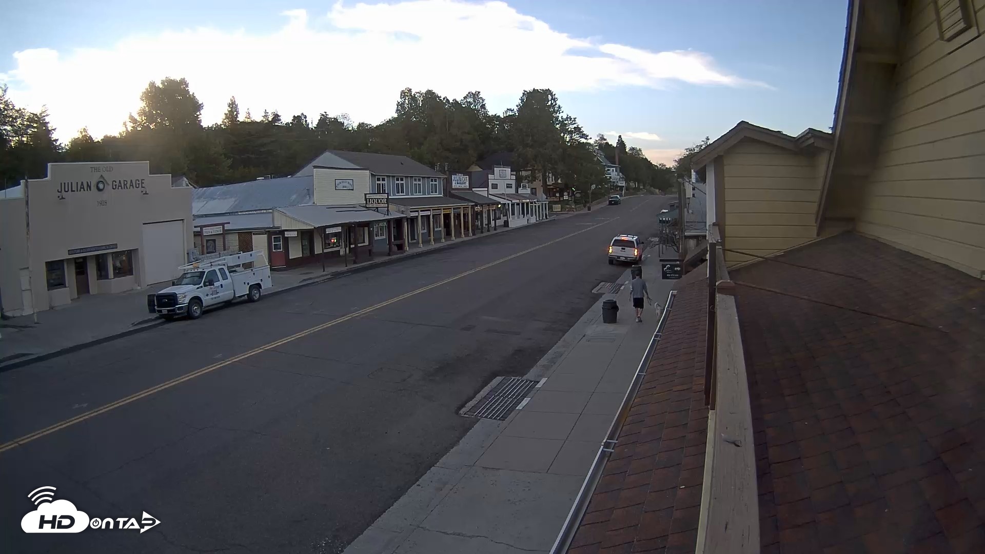 Snapshot of Downtown Julian Live Webcam taken Aug 20, 2026, 6:36am PDT
