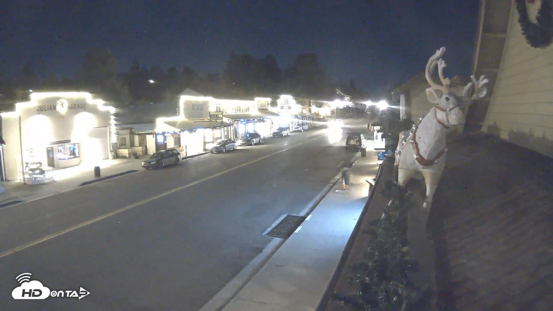 Snapshot of Downtown Julian Live Webcam taken Dec 3, 2025, 7:39pm PST
