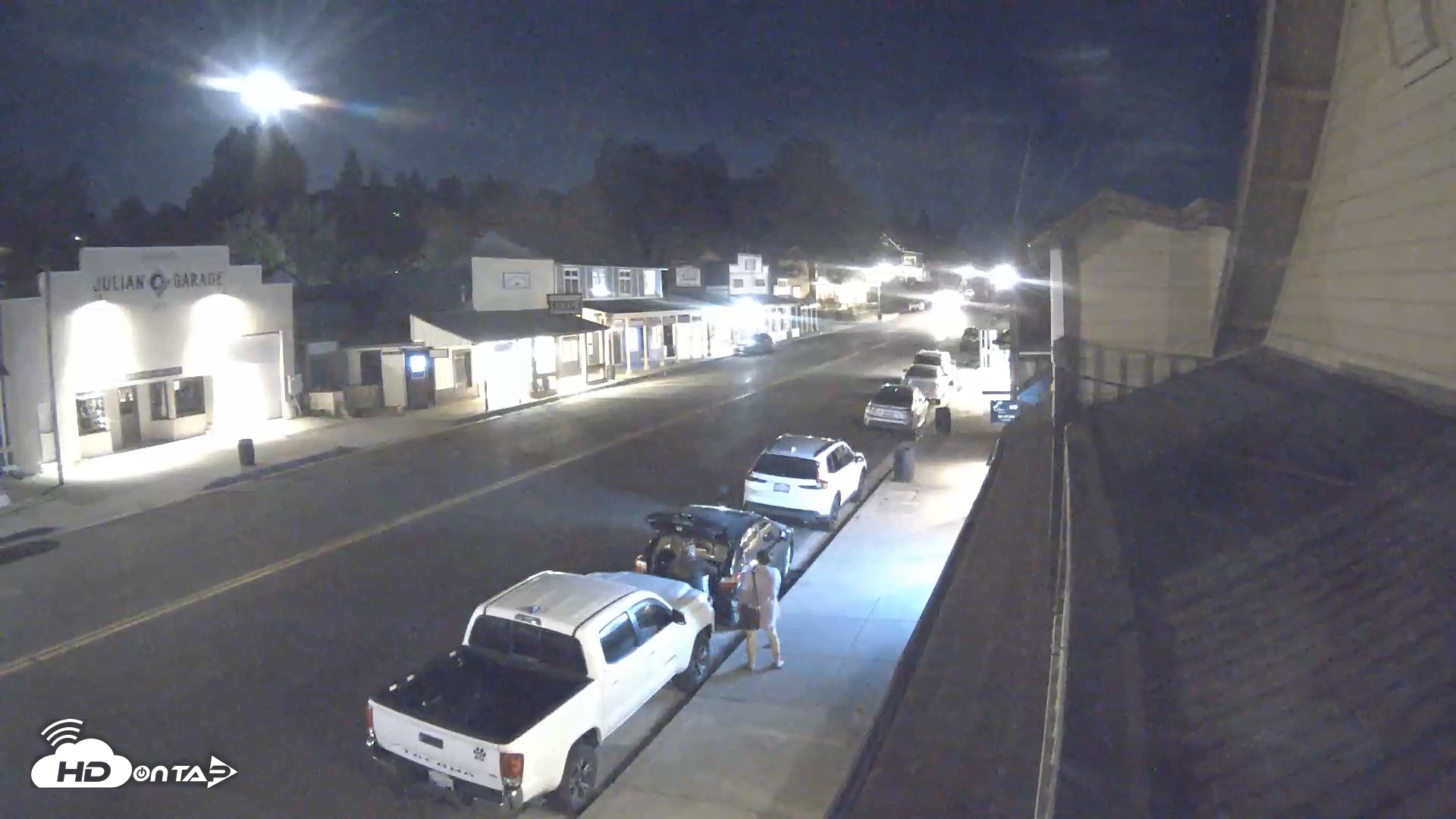 Snapshot of Downtown Julian Live Webcam taken Oct 7, 2025, 7:57pm PDT
