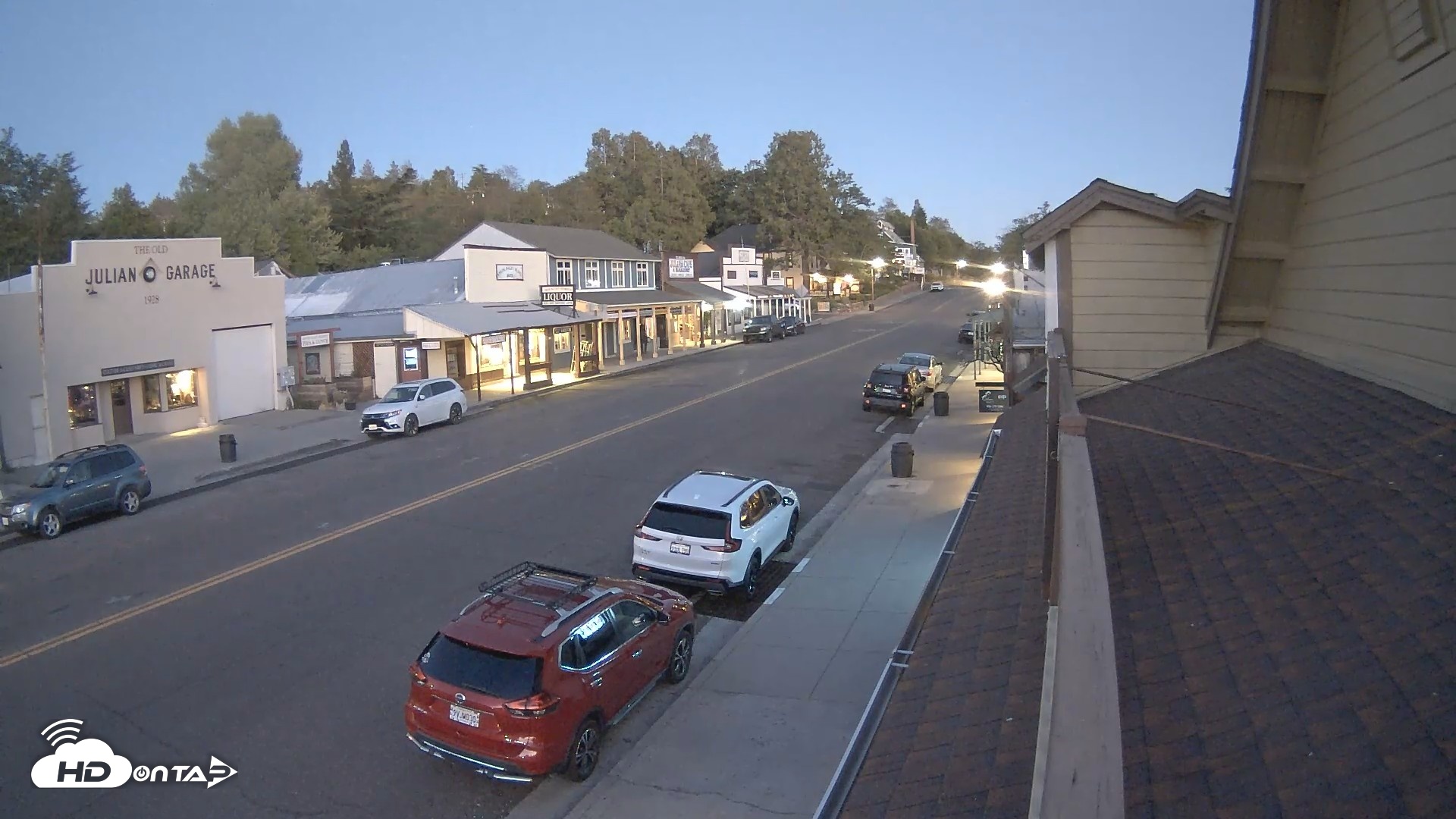 Snapshot of Downtown Julian Live Webcam taken Sep 3, 2026, 7:31pm PDT