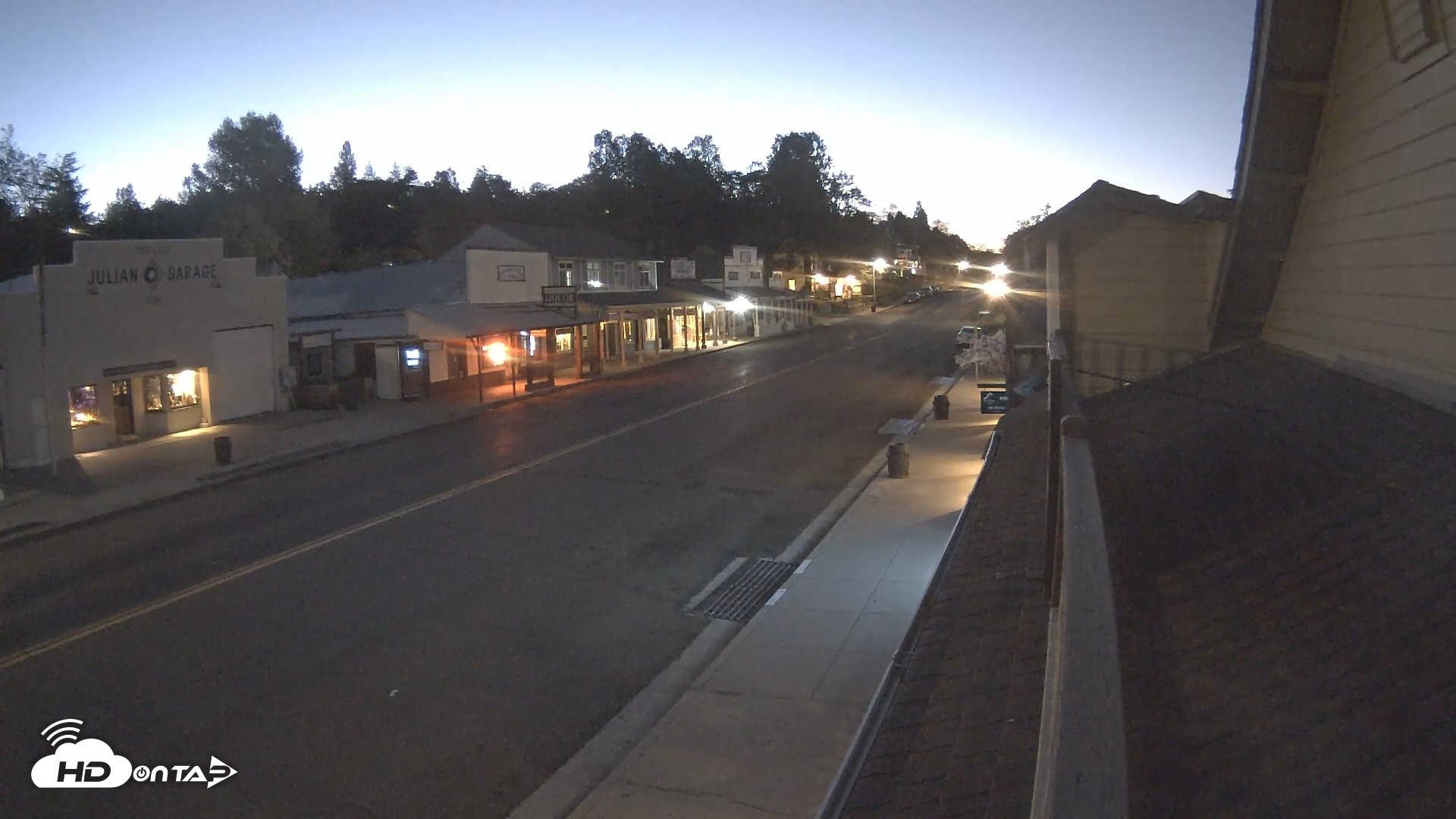 Snapshot of Downtown Julian Live Webcam taken Oct 1, 2026, 6:11am PDT