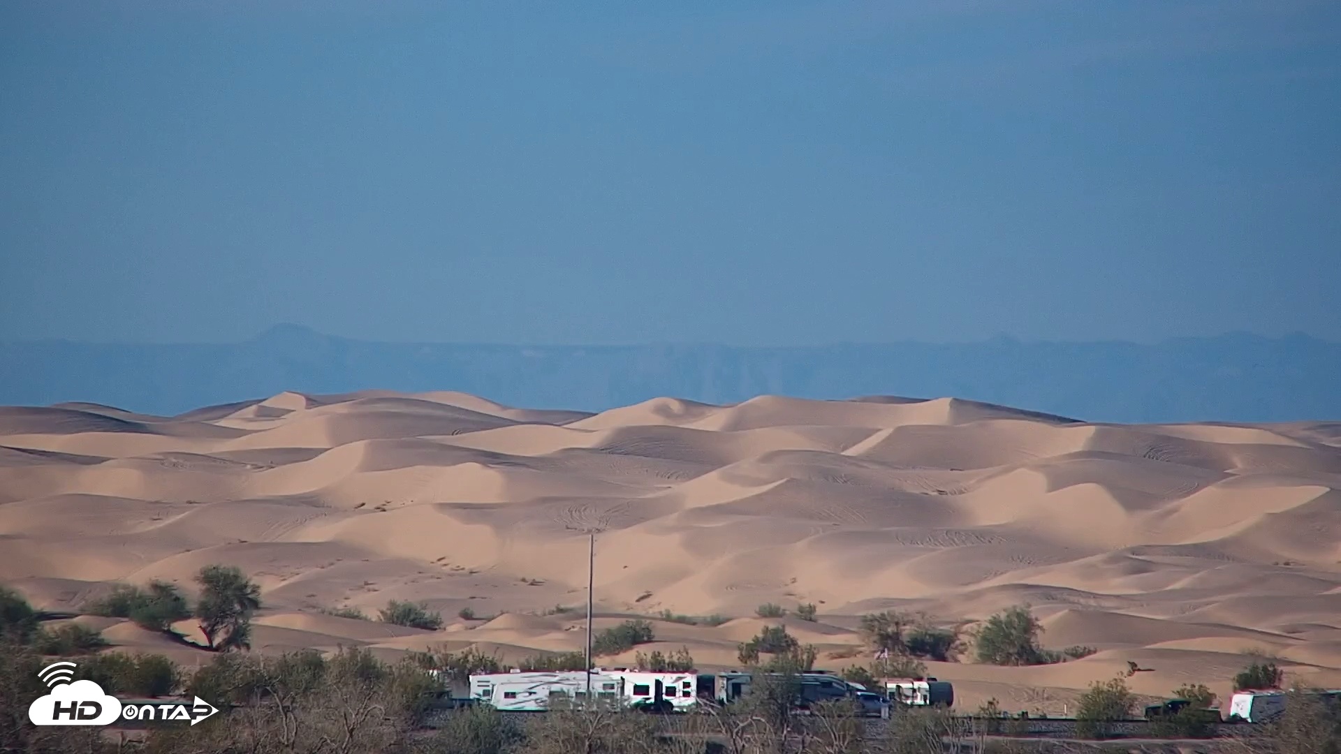 Snapshot of Glamis Sand Dunes Live Webcam taken Feb 20, 2025, 7:50am PST