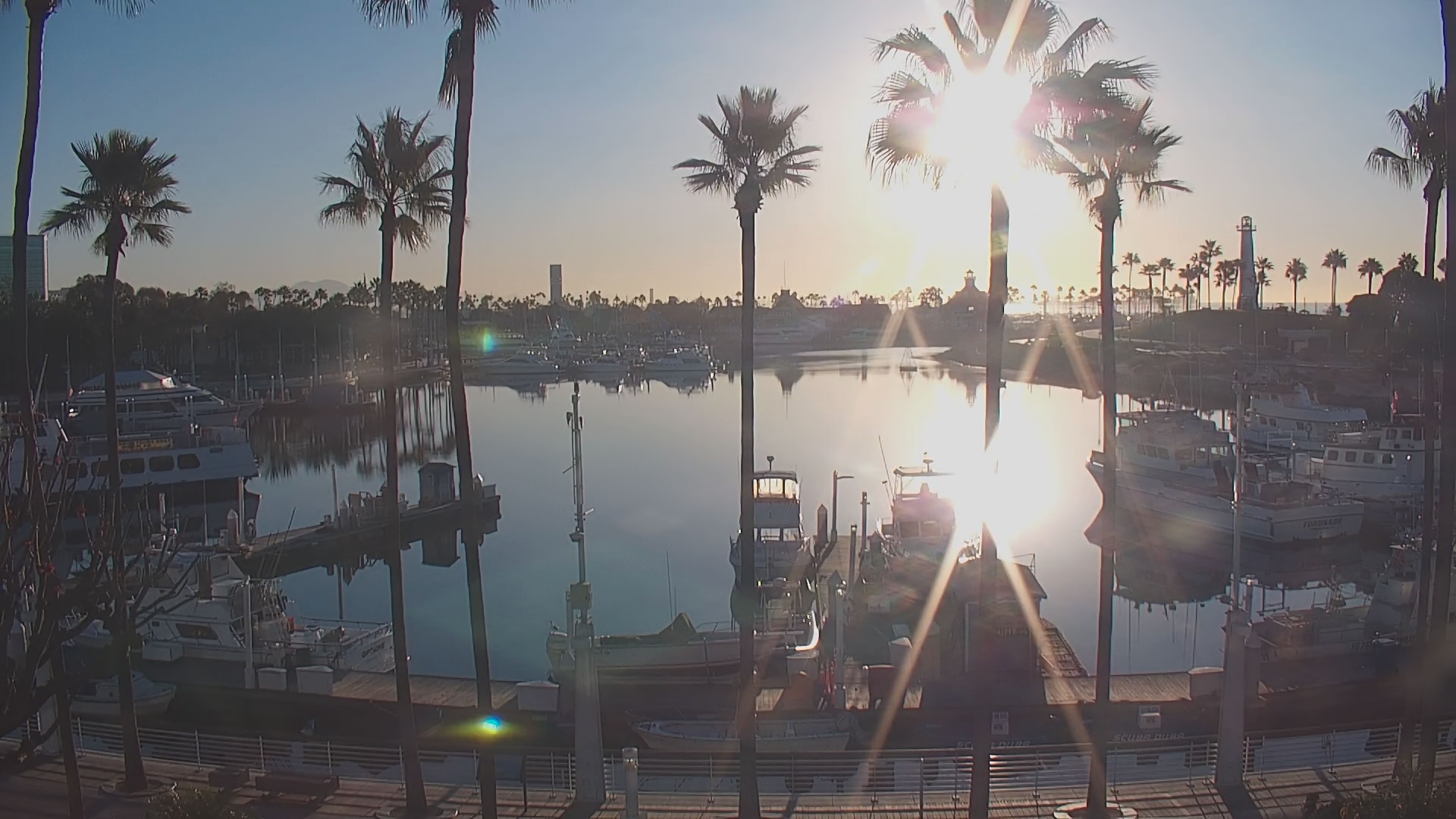 Snapshot of Long Beach Harbor Live Webcam taken Jan 16, 2025, 7:42am PST