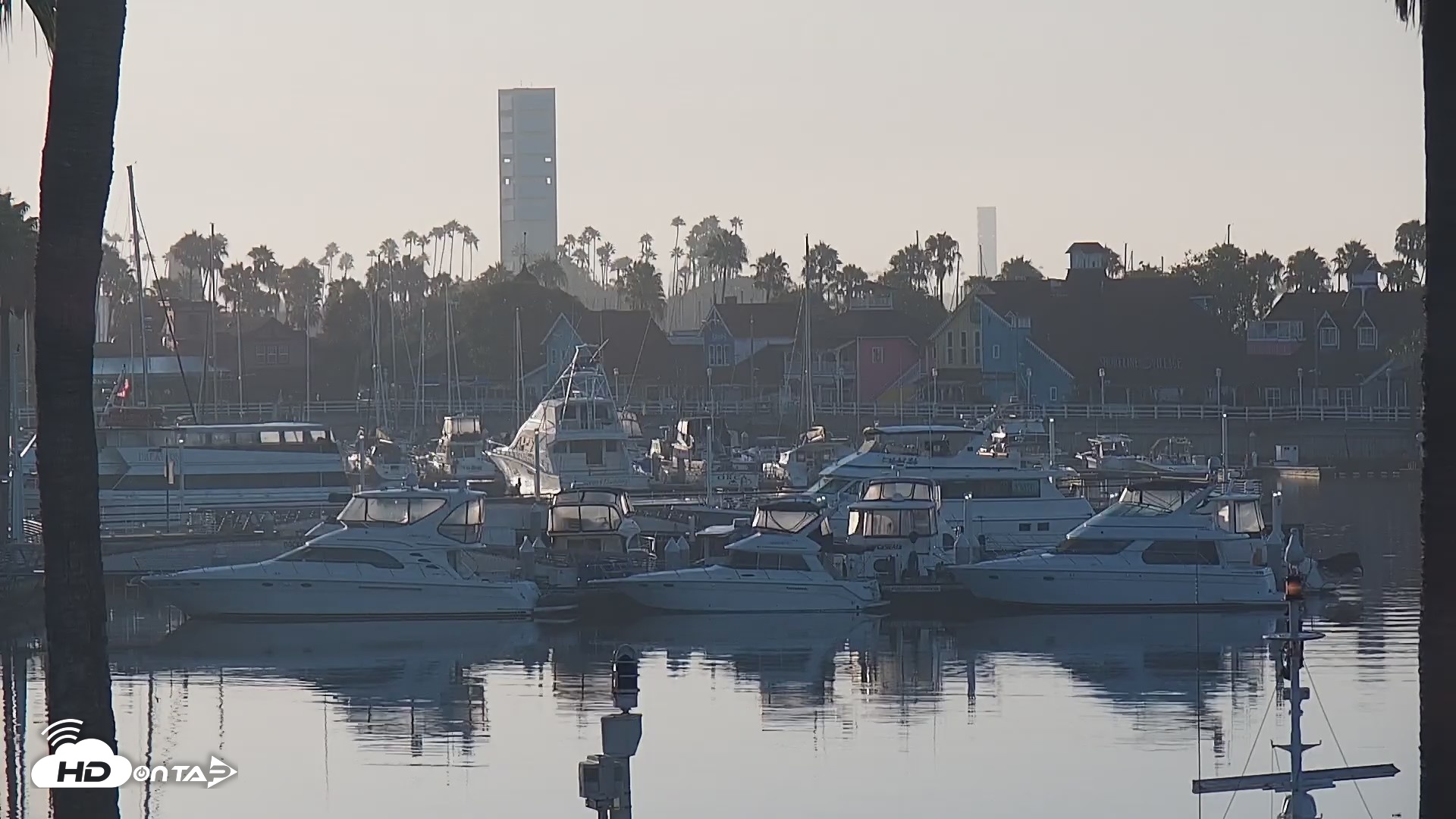 Snapshot of Long Beach Harbor Live Webcam taken Aug 21, 2026, 6:54am PDT