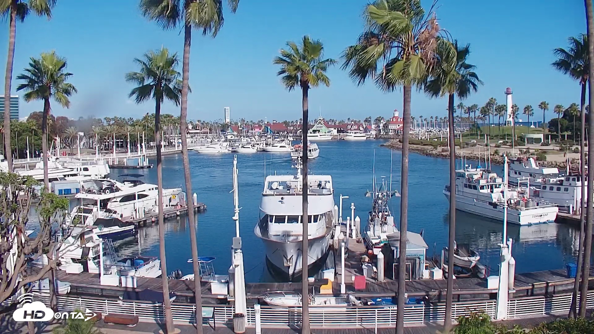 Snapshot of Long Beach Harbor Live Webcam taken Apr 27, 2026, 5:04pm PDT